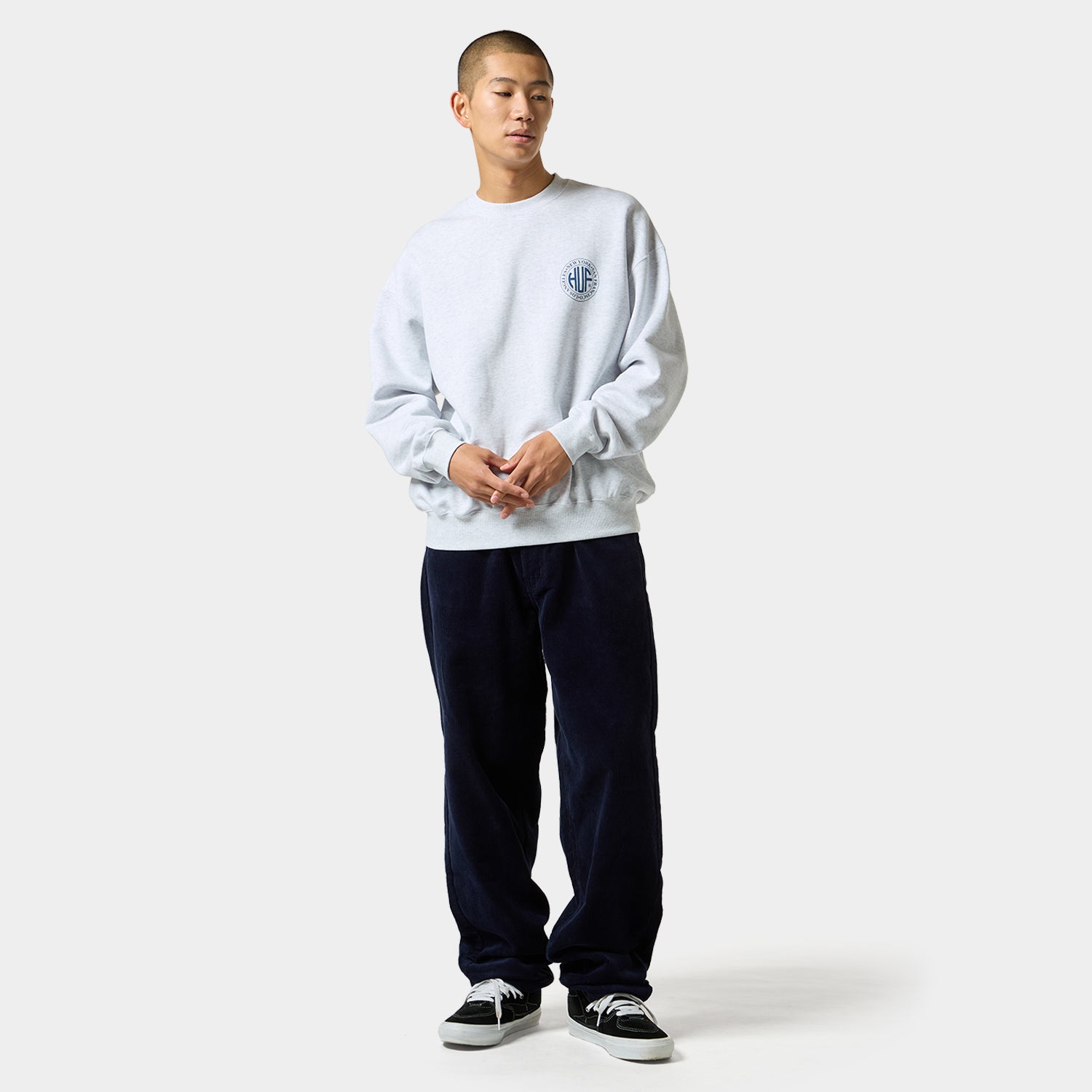 HUF (ハフ) Worldwide JP /SWEATSHIRTS(スウェットシャツ)/ REGIONAL CREWNECK商品 / BLACK
