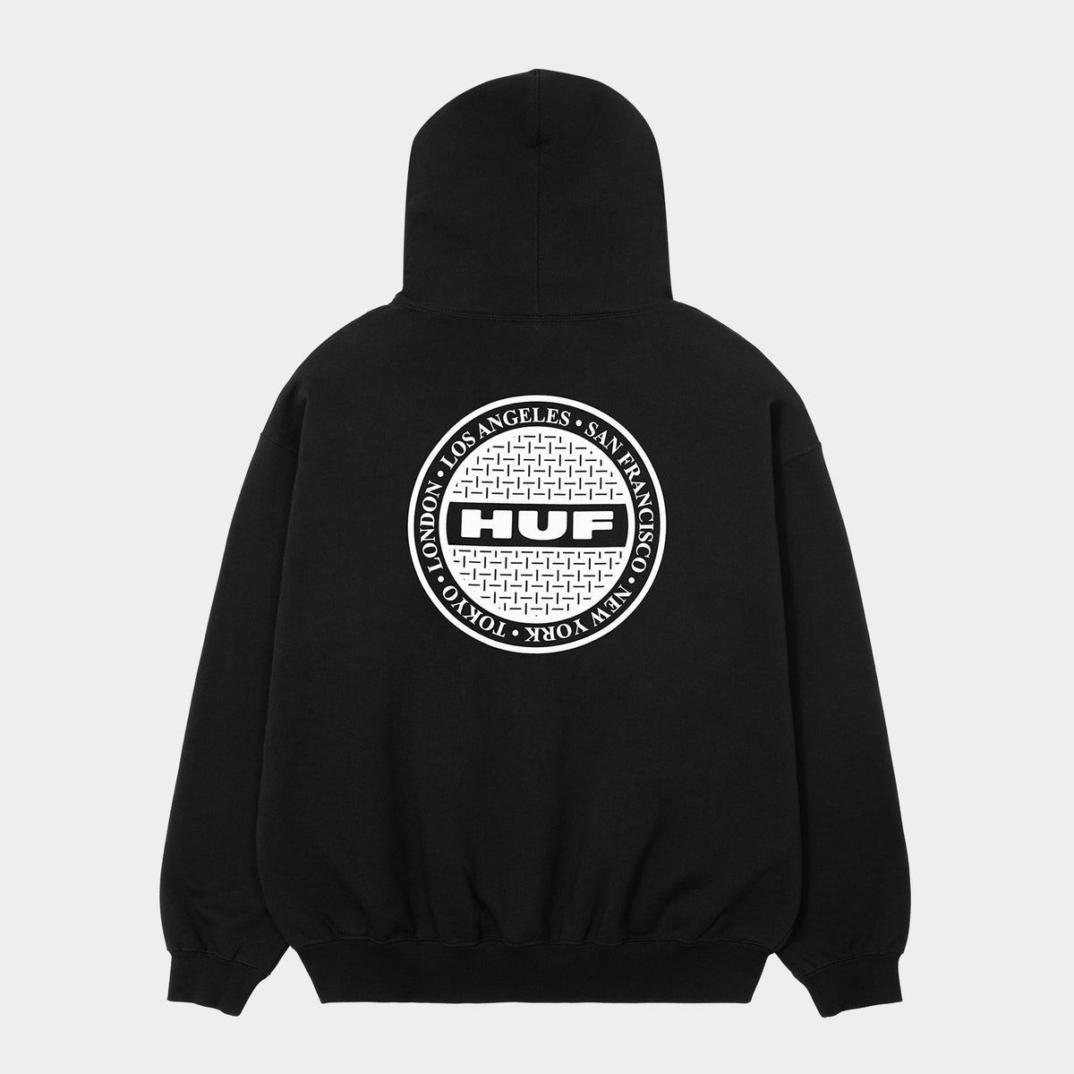HUF (ハフ) Worldwide JP /HOODIES(パーカー)/ MANHOLE FULL ZIP HOODIE商品 / ASH GREY