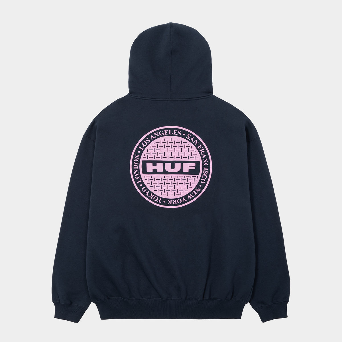 HUF (ハフ) Worldwide JP /HOODIES(パーカー)/ MANHOLE FULL ZIP HOODIE商品 / ASH GREY