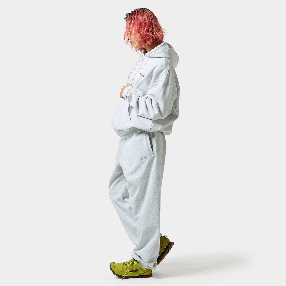 HUF (ハフ) Worldwide JP /HOODIES(パーカー)/ MANHOLE FULL ZIP HOODIE商品 / ASH GREY