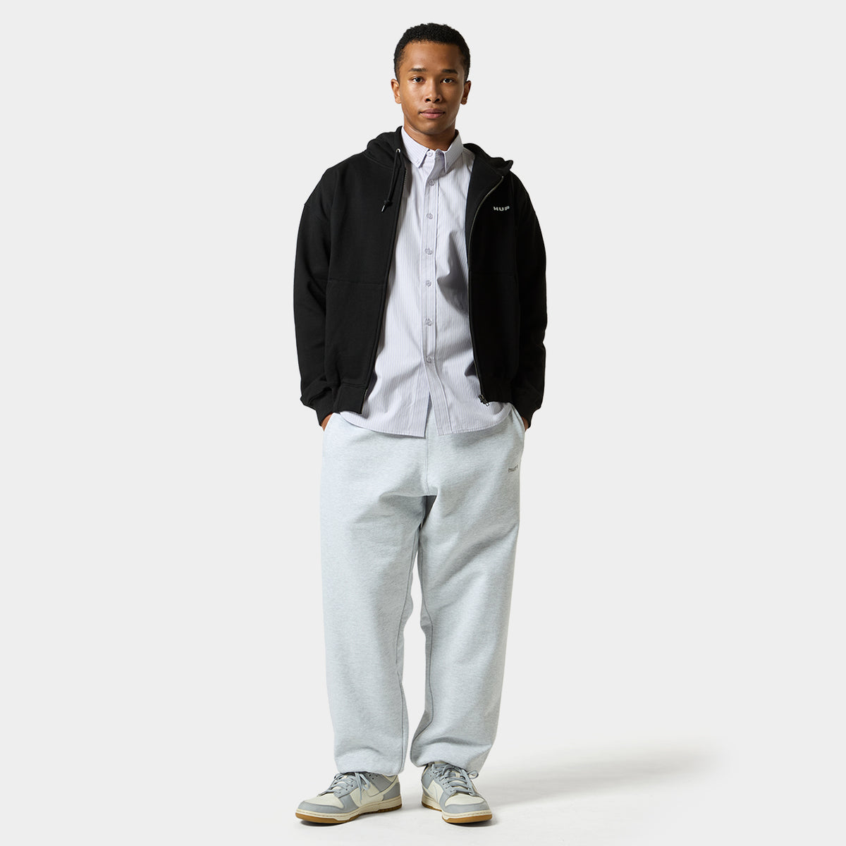 HUF (ハフ) Worldwide JP /HOODIES(パーカー)/ MANHOLE FULL ZIP HOODIE商品 / ASH GREY