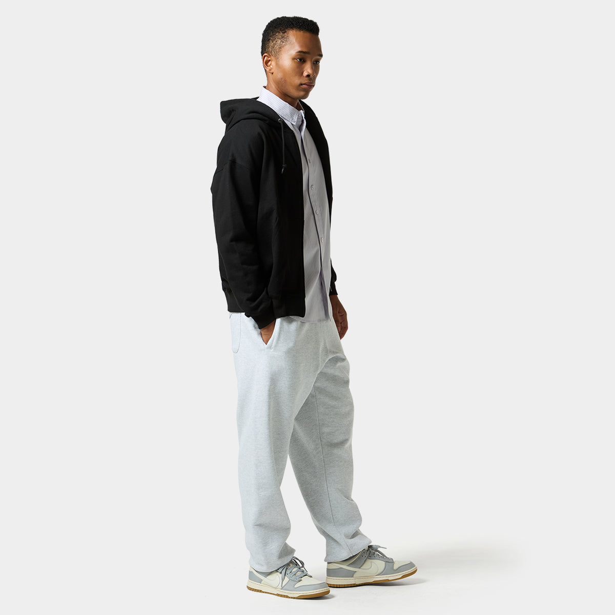 HUF (ハフ) Worldwide JP /HOODIES(パーカー)/ MANHOLE FULL ZIP HOODIE商品 / ASH GREY