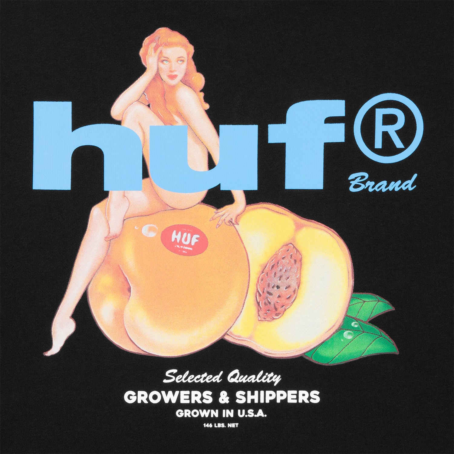 HUF (ハフ) Worldwide JP /HOODIES(パーカー)/ PEACHY HOODIE商品 / BLACK