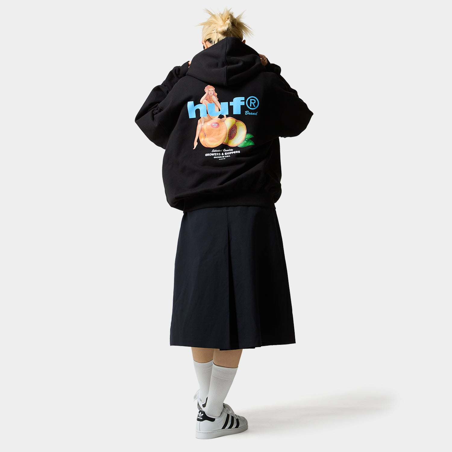 HUF (ハフ) Worldwide JP /HOODIES(パーカー)/ PEACHY HOODIE商品 / BLACK