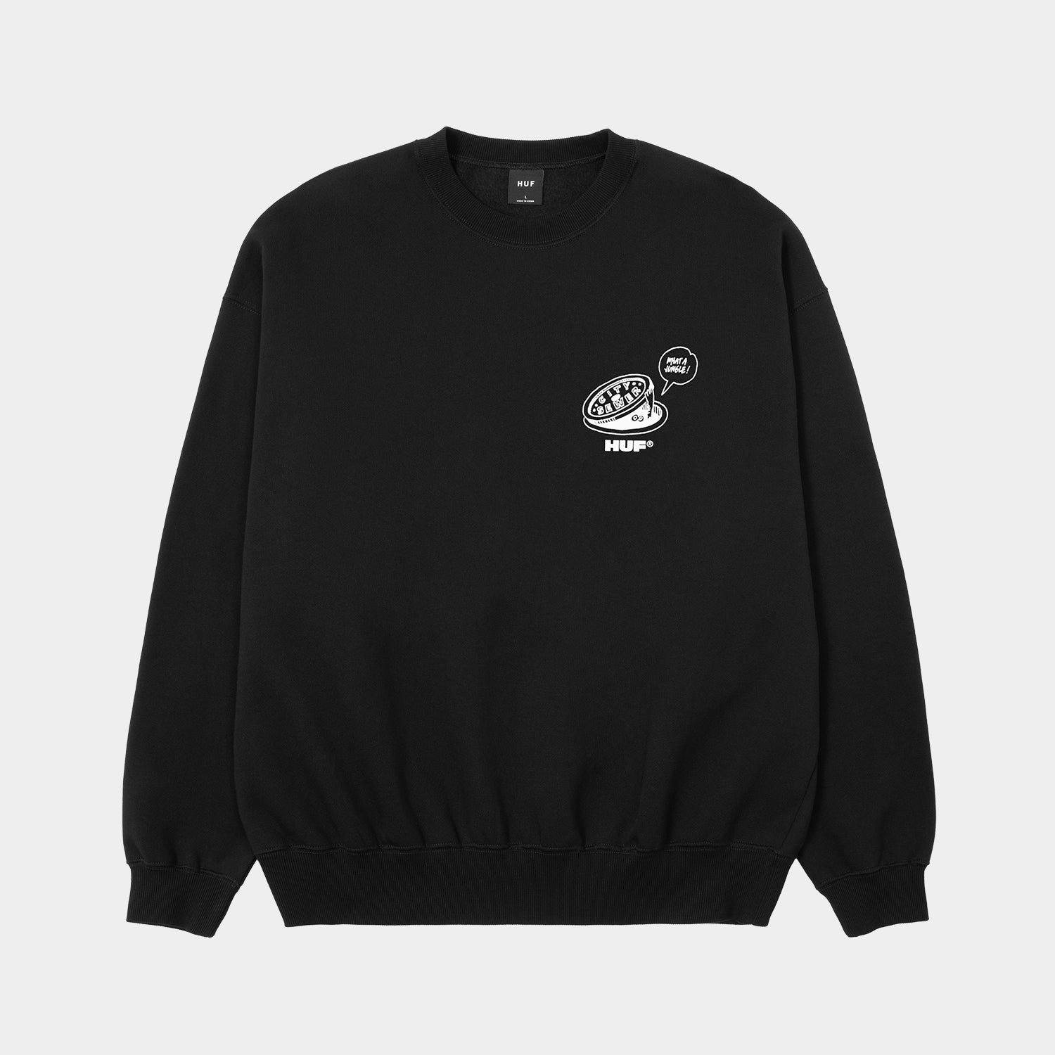 HUF (ハフ) Worldwide JP /SWEATSHIRTS(スウェットシャツ)/ WHAT A JUNGLE CREW商品 / ASH GREY