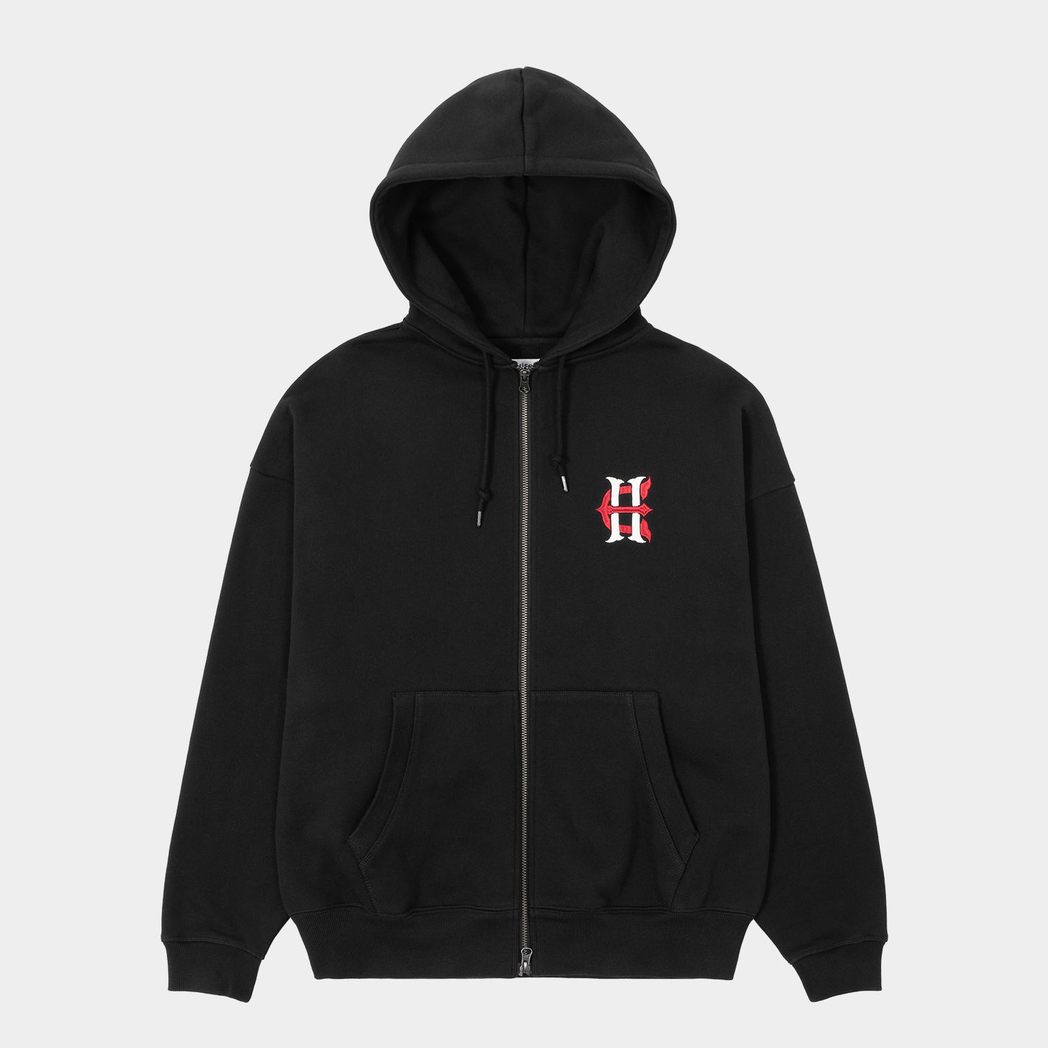 HUF (ハフ) Worldwide JP /HOODIES(パーカー)/ HUF X EVISEN HUFUJI ZIP HOODIE商品 / BLACK