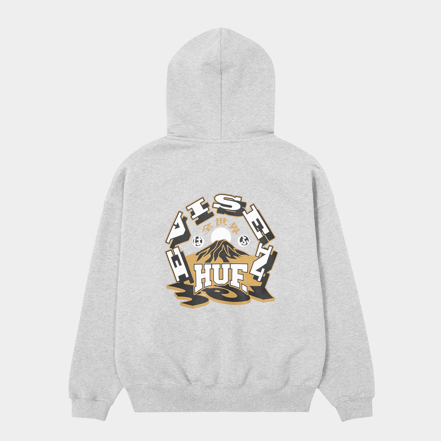 HUF (ハフ) Worldwide JP /HOODIES(パーカー)/ HUF X EVISEN HUFUJI ZIP HOODIE商品 / BLACK