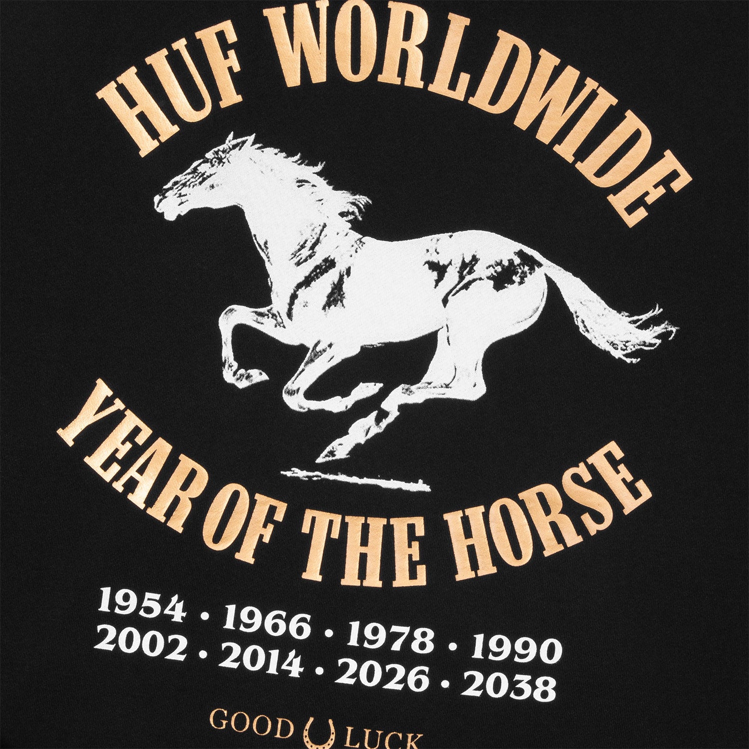 HUF (ハフ) Worldwide JP /HOODIES(パーカー)/ YEAR OF THE HORSE HOODIE商品 / BLACK