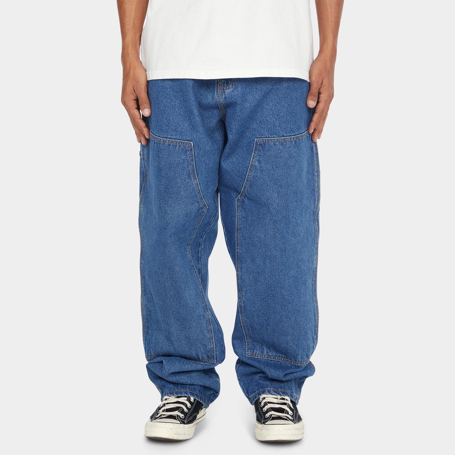 HUF (ハフ) Worldwide JP /PANTS(パンツ)/ KINDA LOOSE DOUBLE KNEES商品 / INDIGO EARTH