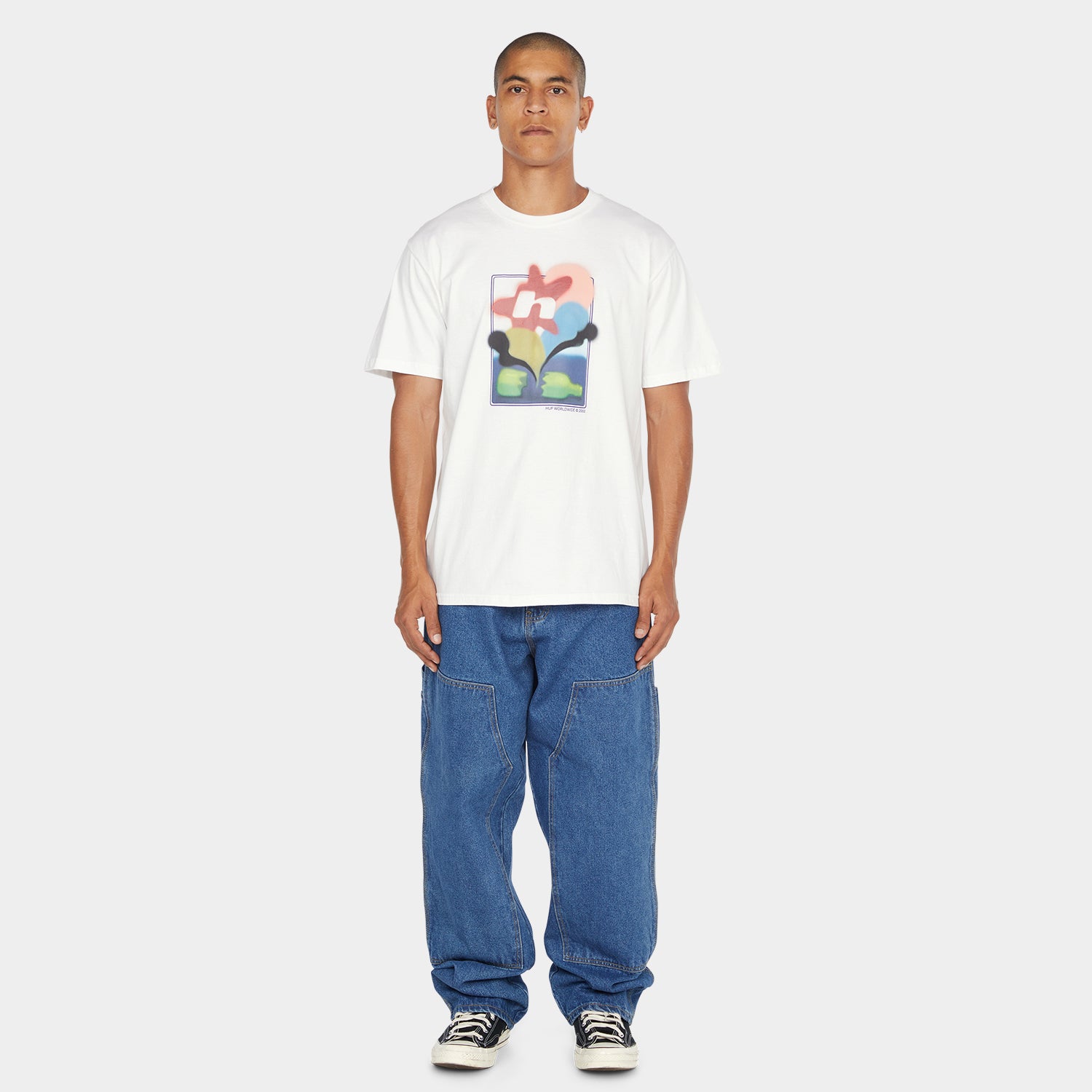 HUF (ハフ) Worldwide JP /PANTS(パンツ)/ KINDA LOOSE DOUBLE KNEES商品 / INDIGO EARTH