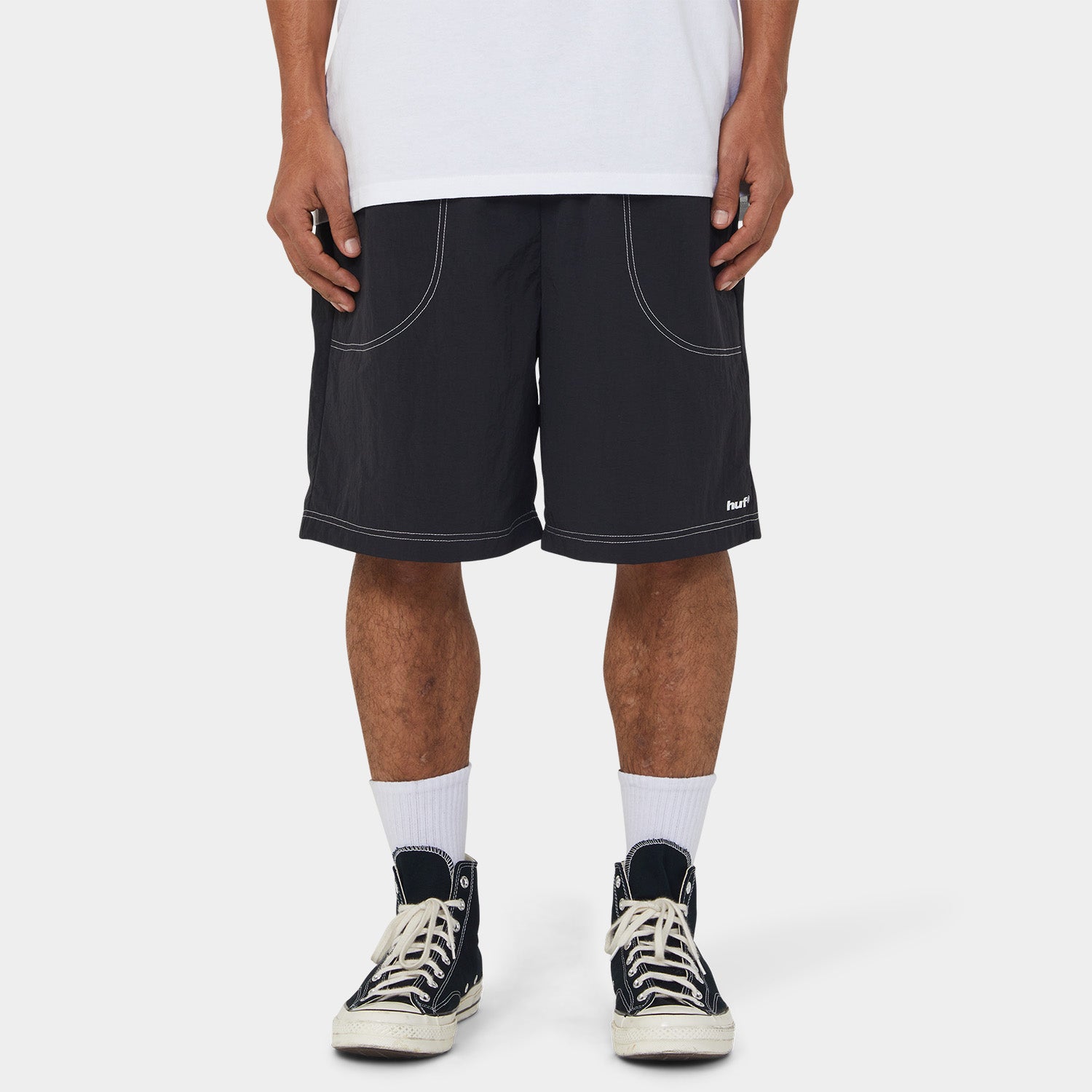 HUF (ハフ) Worldwide JP /SHORTS(ショーツ)/ 89 CONTRAST EASY SHORT商品 / BLACK