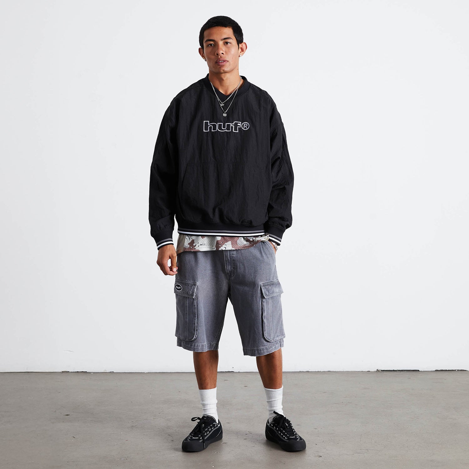 HUF (ハフ) Worldwide JP /SHORTS(ショーツ)/ OVAL DENIM CARGO SHORT商品 / INDIGO
