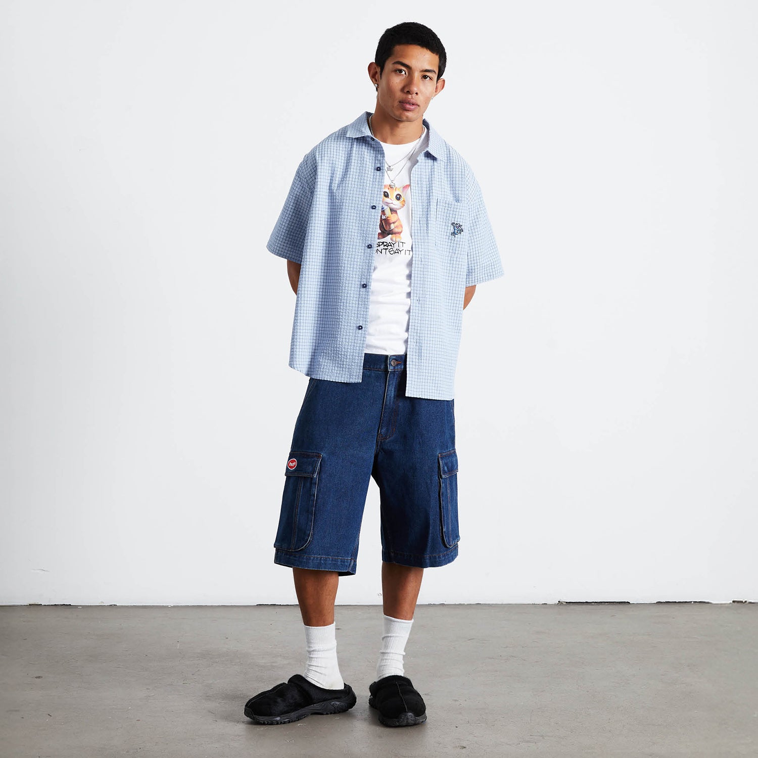HUF (ハフ) Worldwide JP /SHORTS(ショーツ)/ OVAL DENIM CARGO SHORT商品 / INDIGO