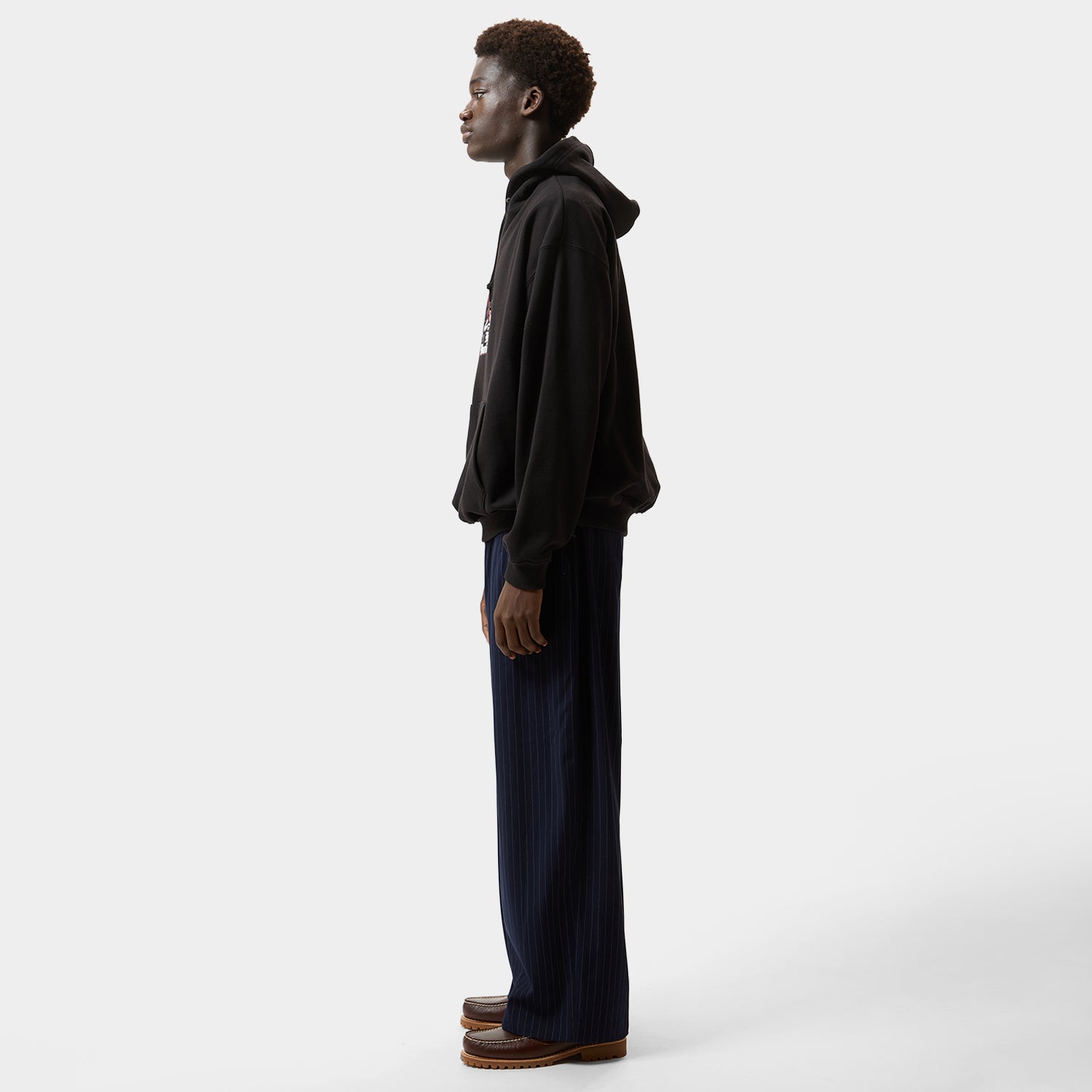 HUF (ハフ) Worldwide JP /PANTS(パンツ)/ STRIPE TWO TUCK TROUSER商品 / NAVY