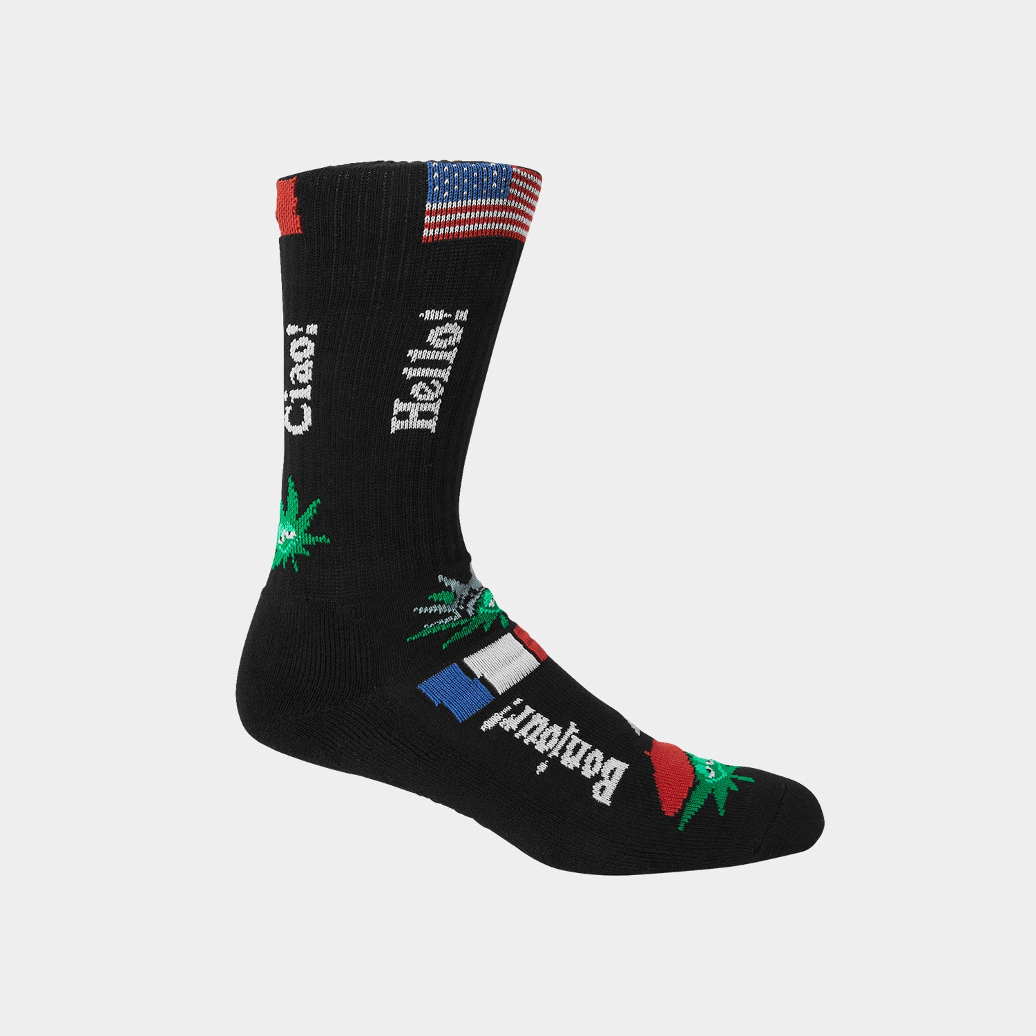 HUF (ハフ) Worldwide JP /SOCKS(ソックス)/ GREEN BUDDY TOURIST SOCKS商品 / WHITE