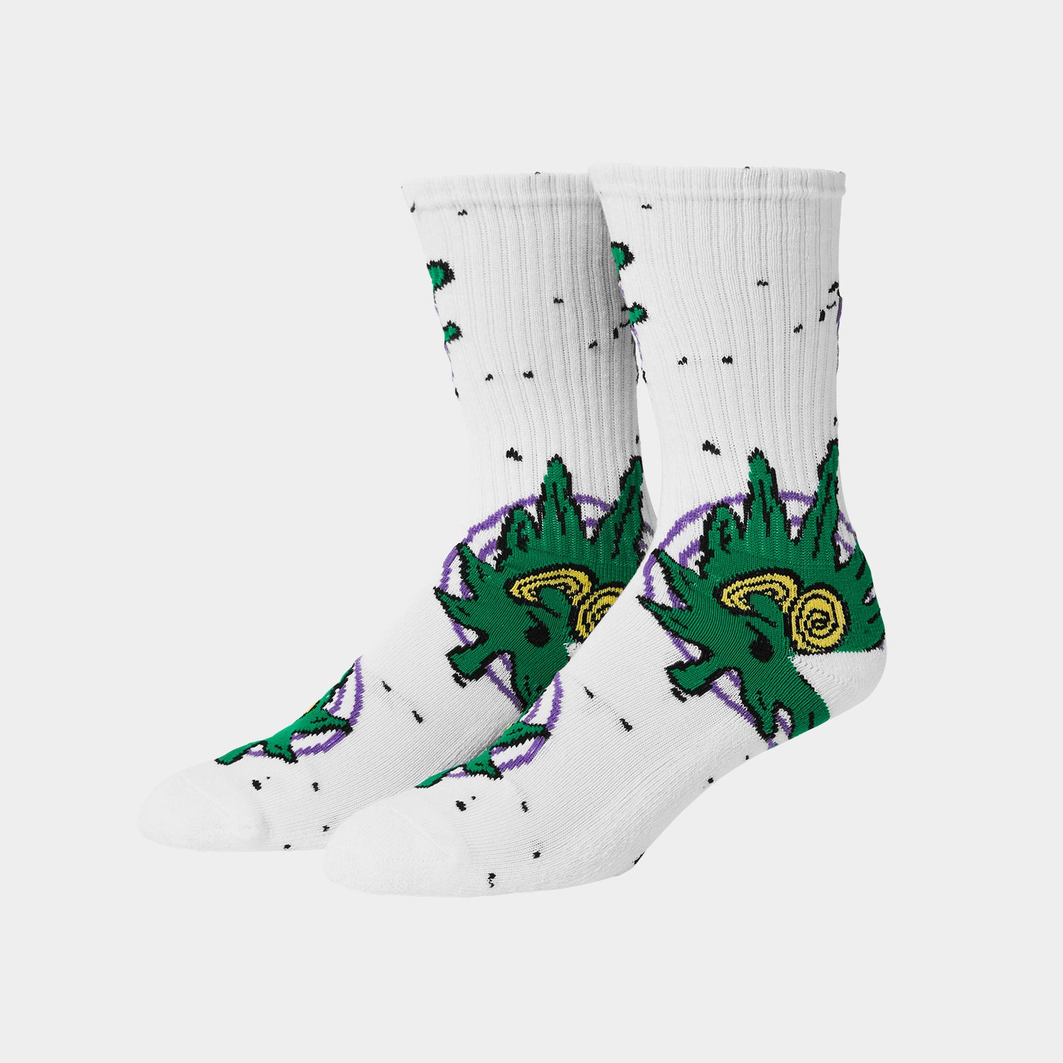 HUF (ハフ) Worldwide JP /SOCKS(ソックス)/ GREEN BUDDY HYPNOSIS SOCKS商品 / BLACK