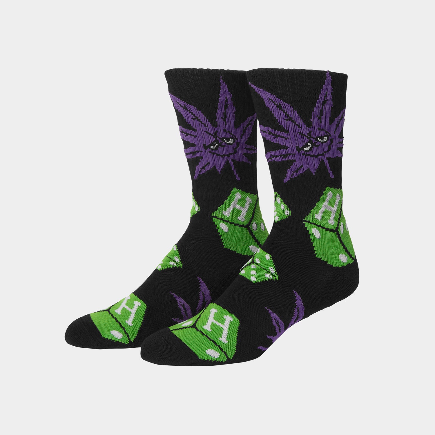 HUF (ハフ) Worldwide JP /SOCKS(ソックス)/ DICE BUDDY CREW SOCKS商品 / WHITE