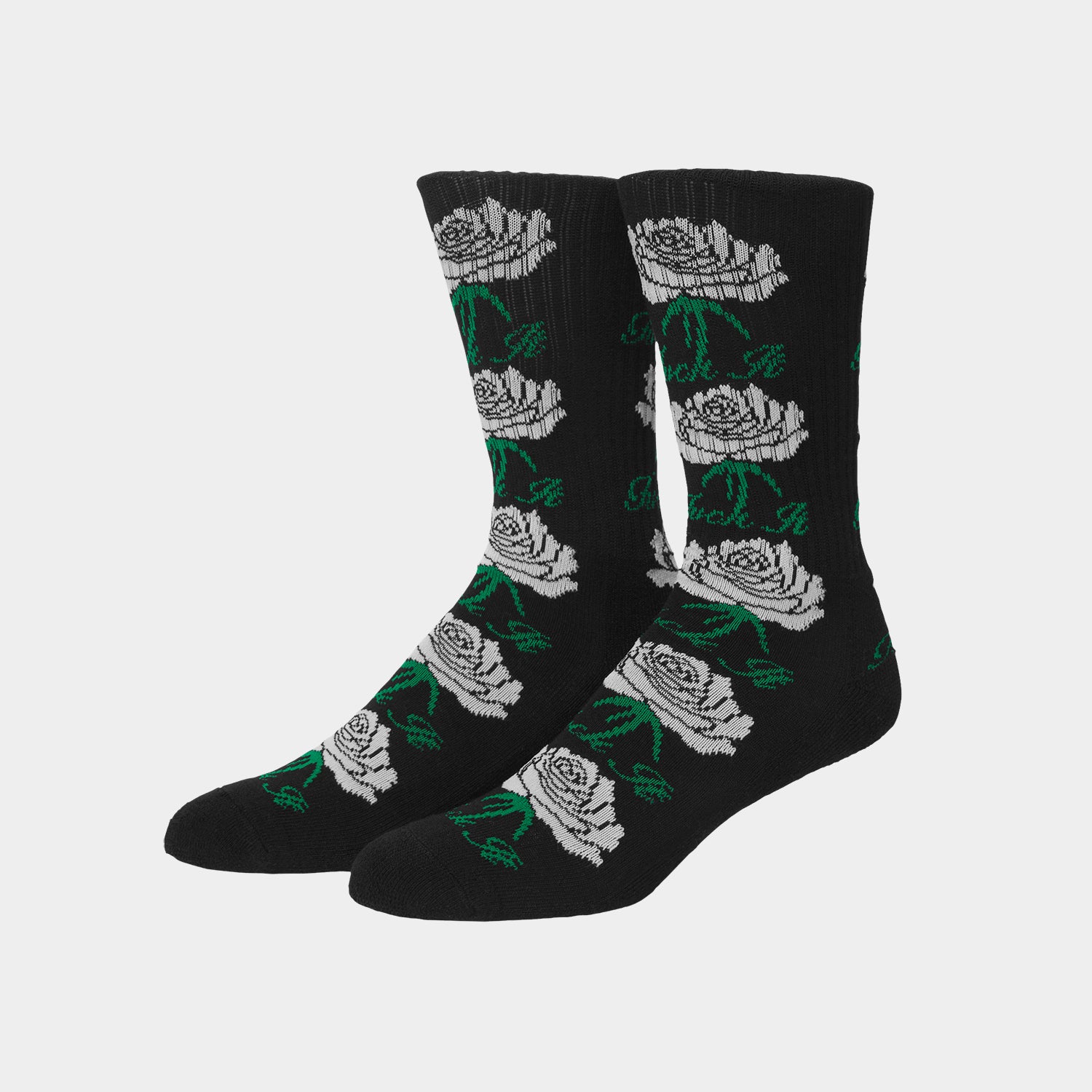 HUF (ハフ) Worldwide JP /SOCKS(ソックス)/ FUCK IT ROSE CREW SOCKS商品 / WHITE