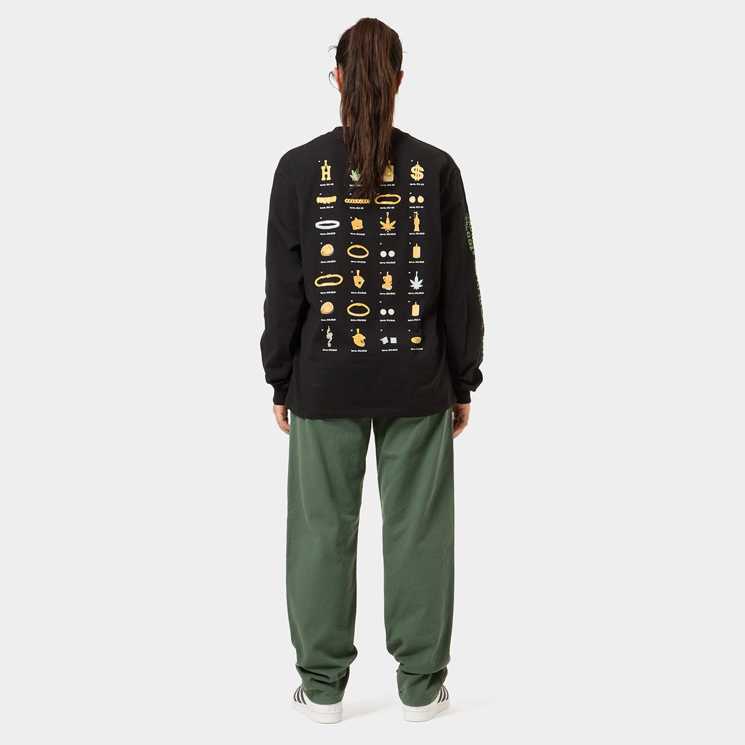 HUF (ハフ) Worldwide JP /T-SHIRTS(Tシャツ)/ JEWELRY LS TEE商品 / WHITE