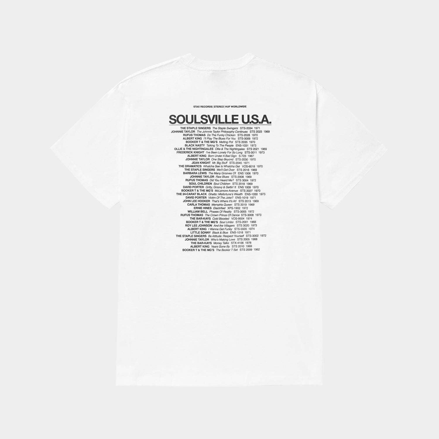 HUF (ハフ) Worldwide JP /T-SHIRTS(Tシャツ)/ HUF X STAX SOULSVILLE USA TEE商品 / WHITE
