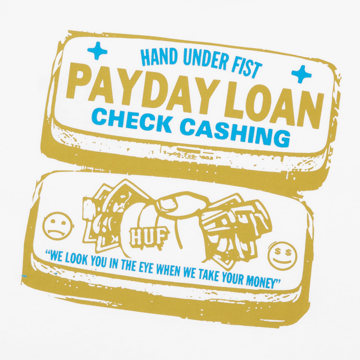 HUF (ハフ) Worldwide JP /T-SHIRTS(Tシャツ)/ PAY DAY TEE商品 / WHITE