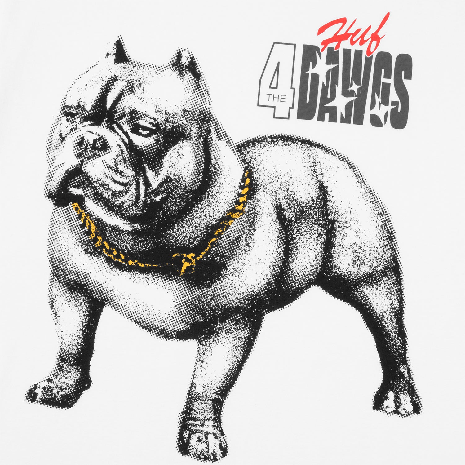 HUF (ハフ) Worldwide JP /T-SHIRTS(Tシャツ)/ 4 THE DAWGS LS TEE商品 / WHITE