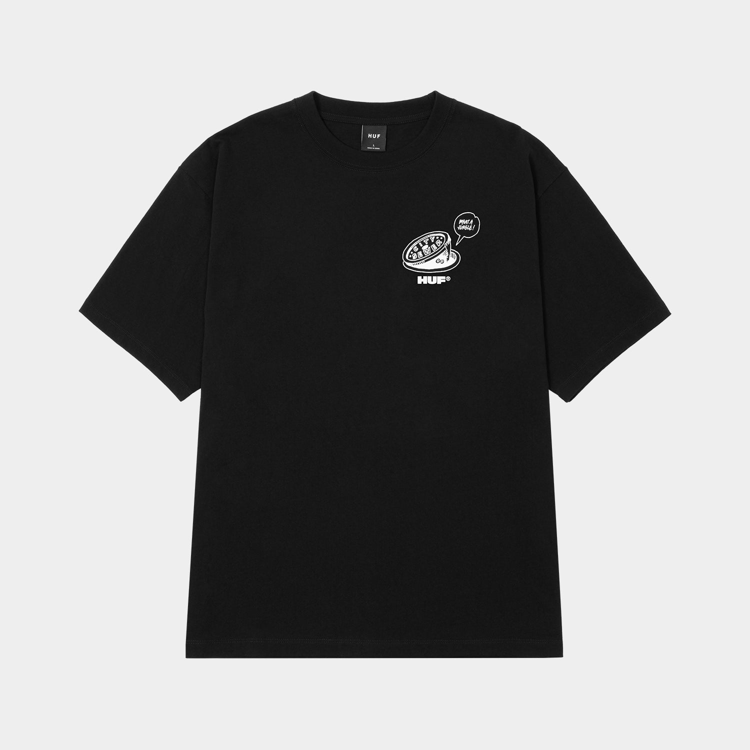 HUF (ハフ) Worldwide JP /T-SHIRTS(Tシャツ)/ WHAT A JUNGLE TEE商品 / BLACK