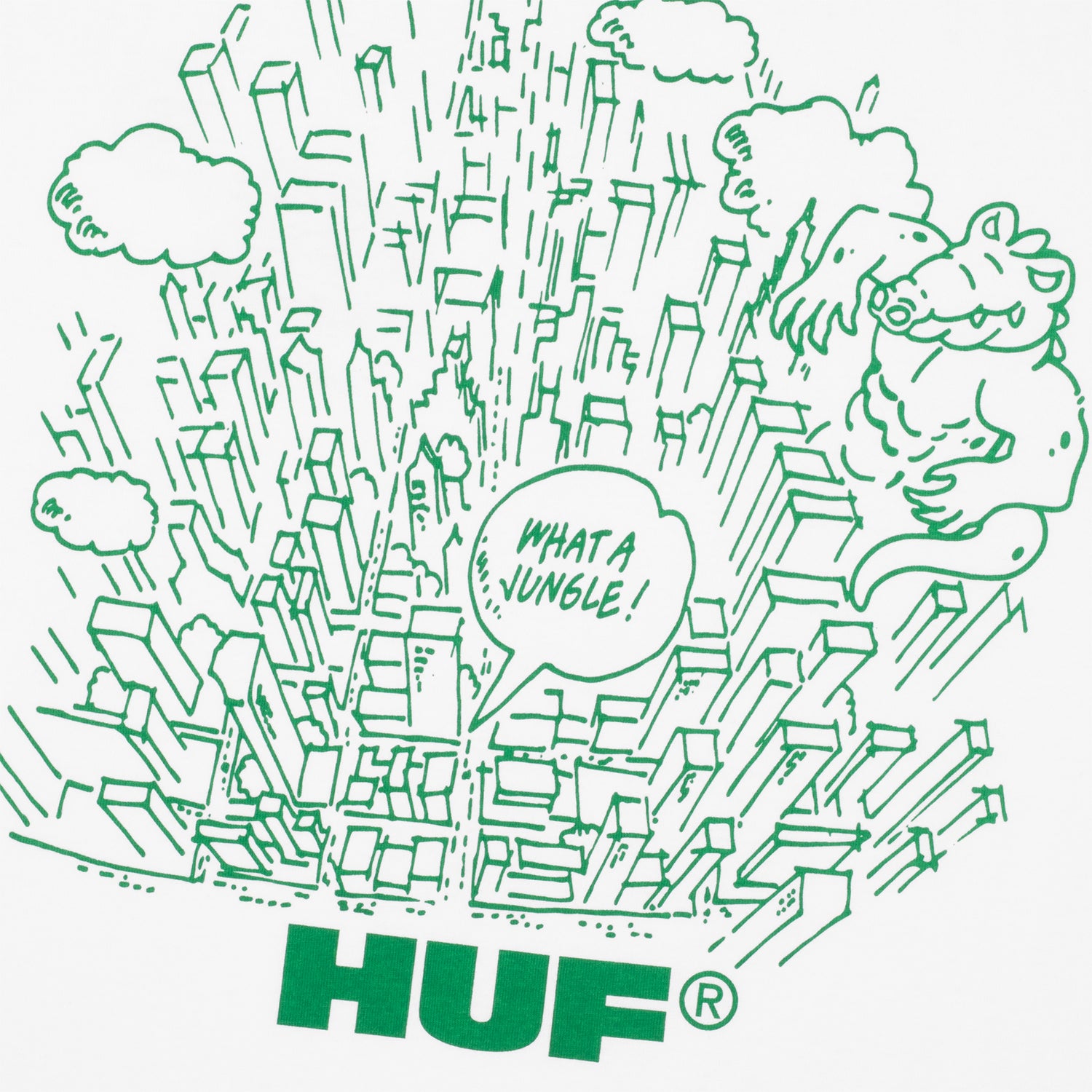 HUF (ハフ) Worldwide JP /T-SHIRTS(Tシャツ)/ WHAT A JUNGLE TEE商品 / BLACK