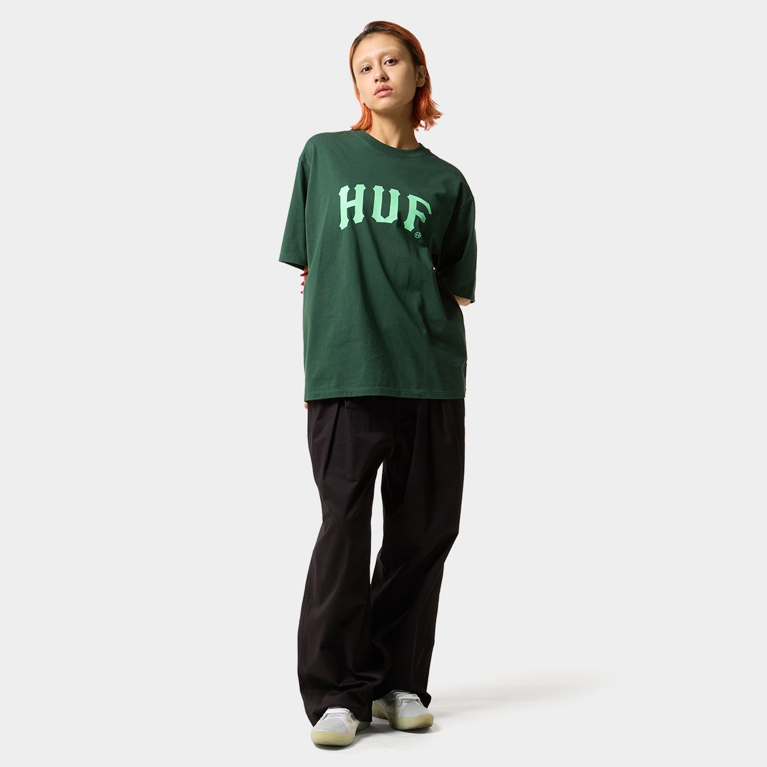 HUF (ハフ) Worldwide JP /T-SHIRTS(Tシャツ)/ ARCH TEE商品 / FOREST GREEN