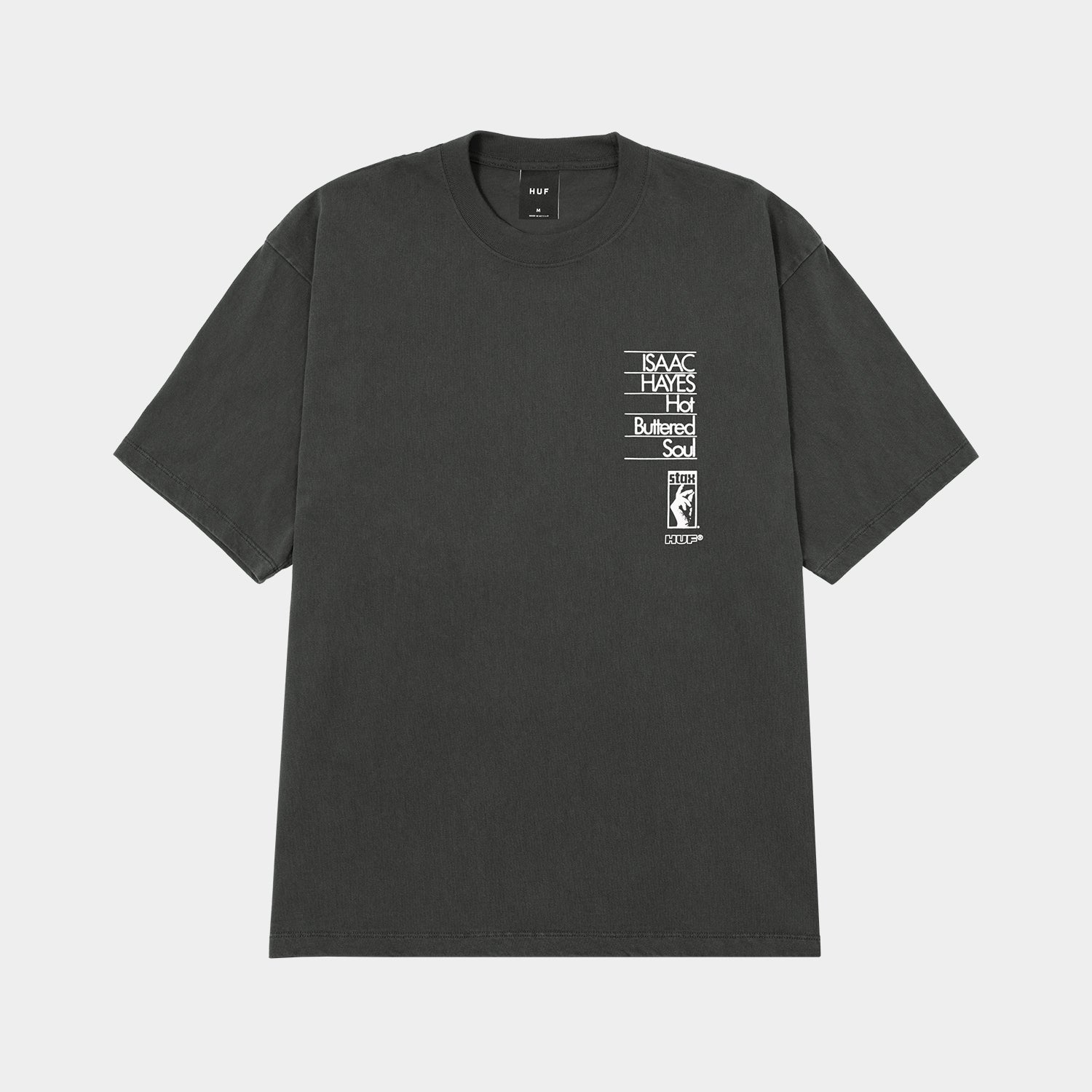 HUF (ハフ) Worldwide JP /T-SHIRTS(Tシャツ)/ HUF X ISAAC HAYES HOT BUTTERED HEAVYWEIGHT TEE商品 / VINTAGE BLACK