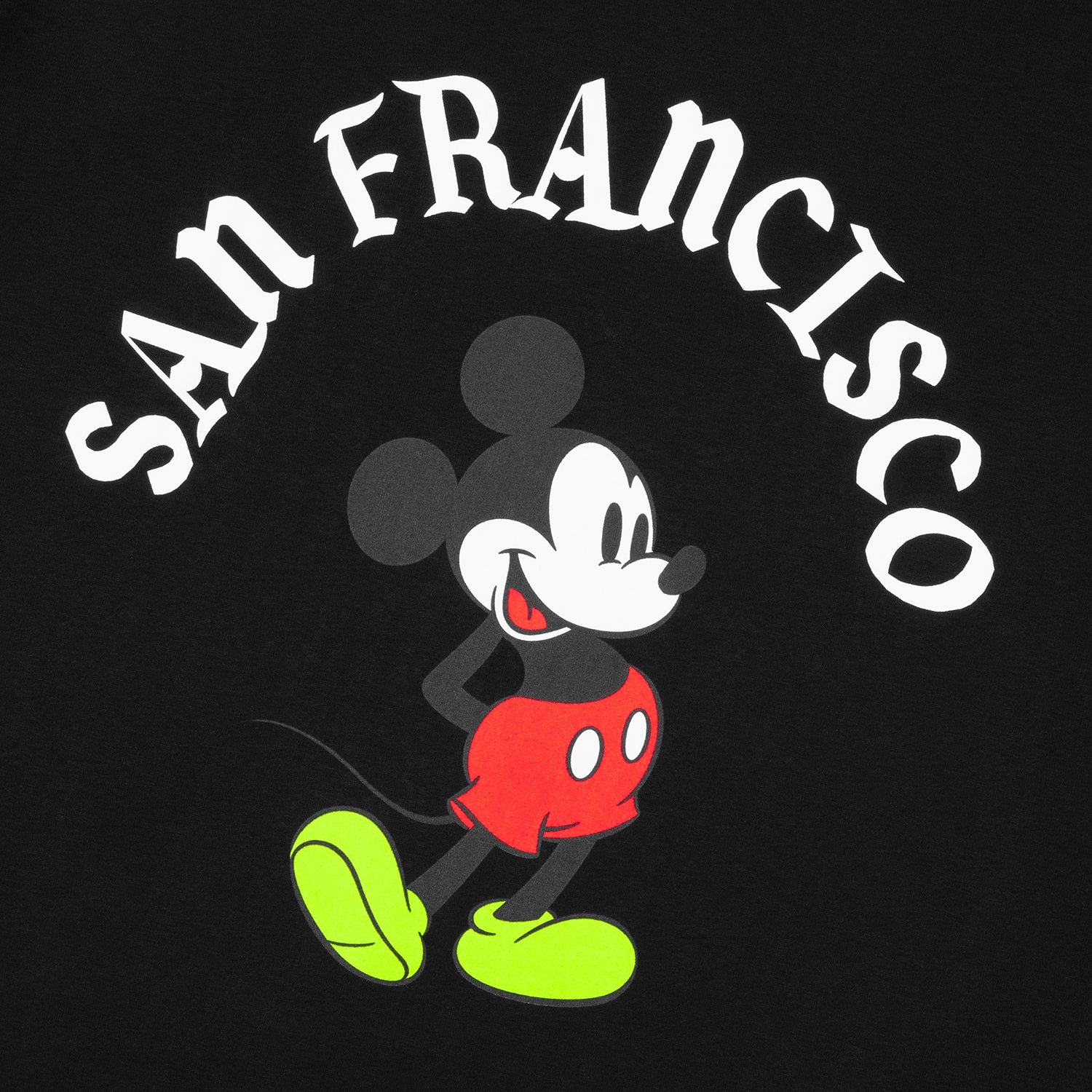 HUF (ハフ) Worldwide JP /T-SHIRTS(Tシャツ)/ DISNEY | HUF SAN FRANCISCO MICKEY WORLDWIDE TEE商品 / BLACK