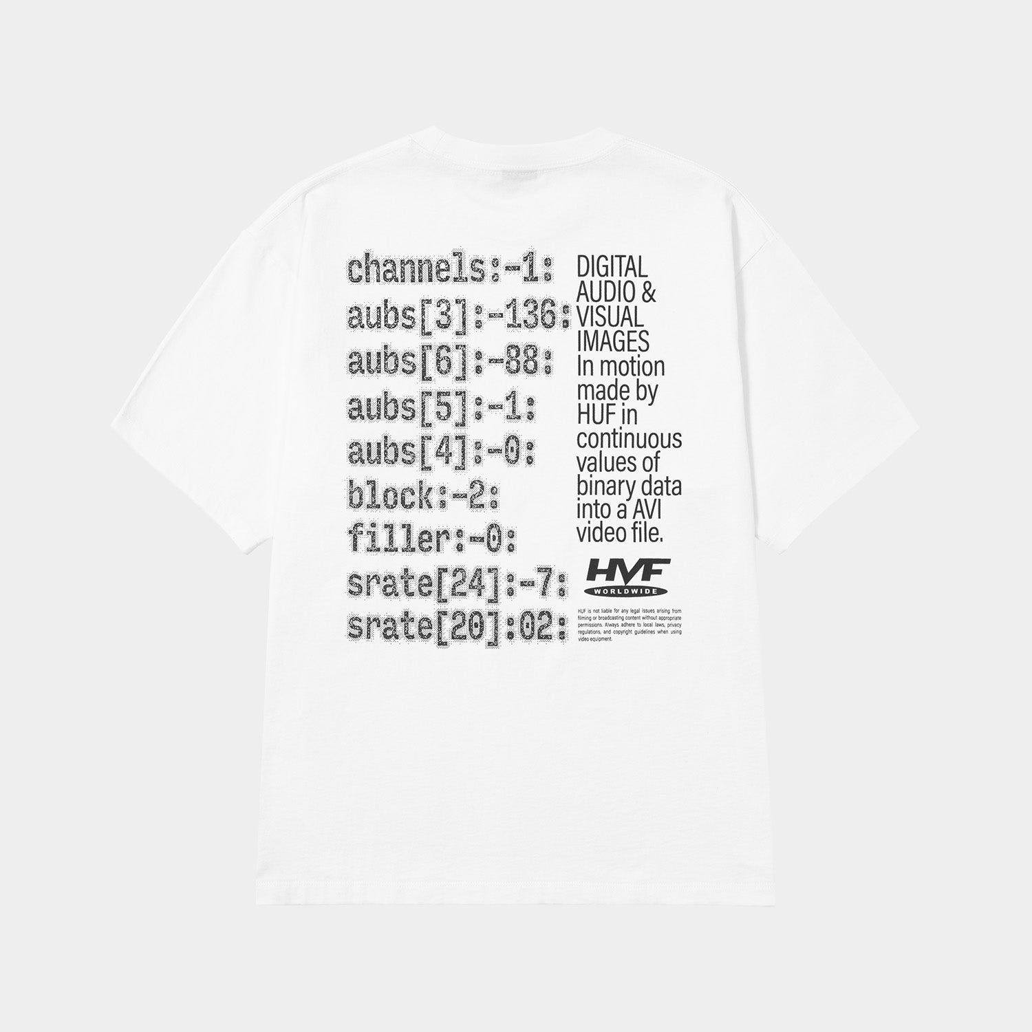 HUF (ハフ) Worldwide JP /T-SHIRTS(Tシャツ)/ H CAM TEE商品 / BLACK