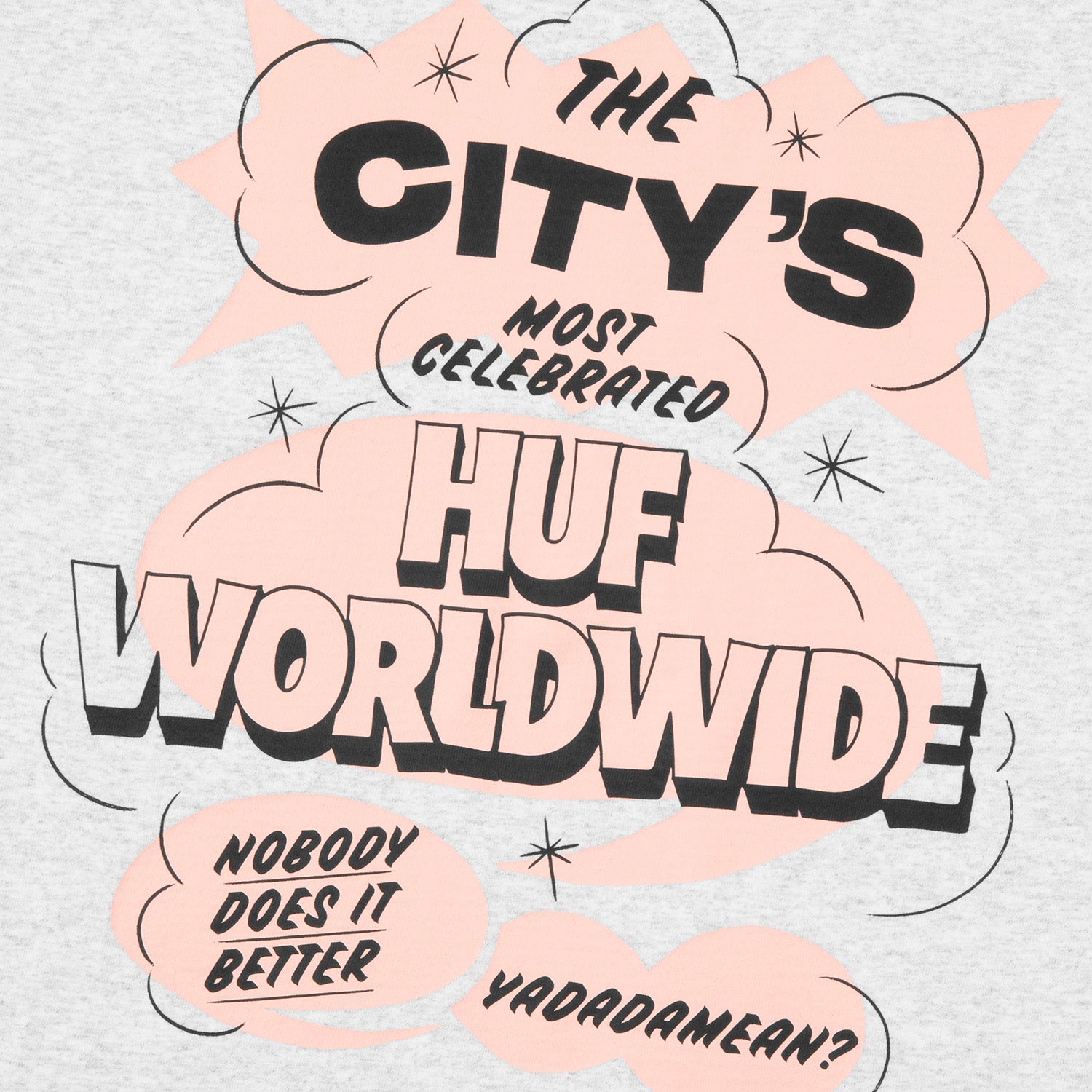 HUF (ハフ) Worldwide JP /T-SHIRTS(Tシャツ)/ YADAMEAN TEE商品 / ASH GREY
