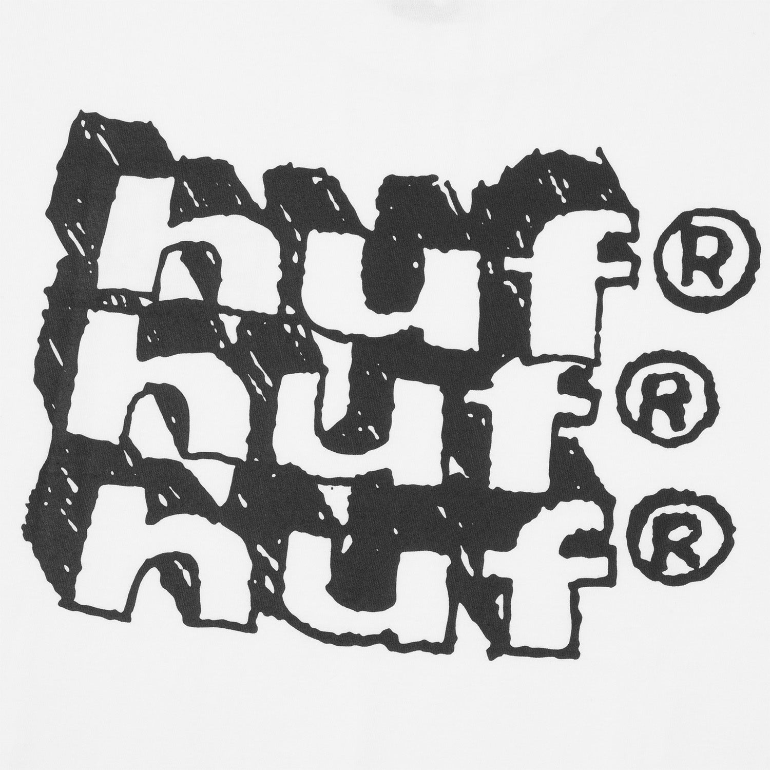 HUF (ハフ) Worldwide JP /T-SHIRTS(Tシャツ)/ HAND STACKED TEE商品 / WHITE