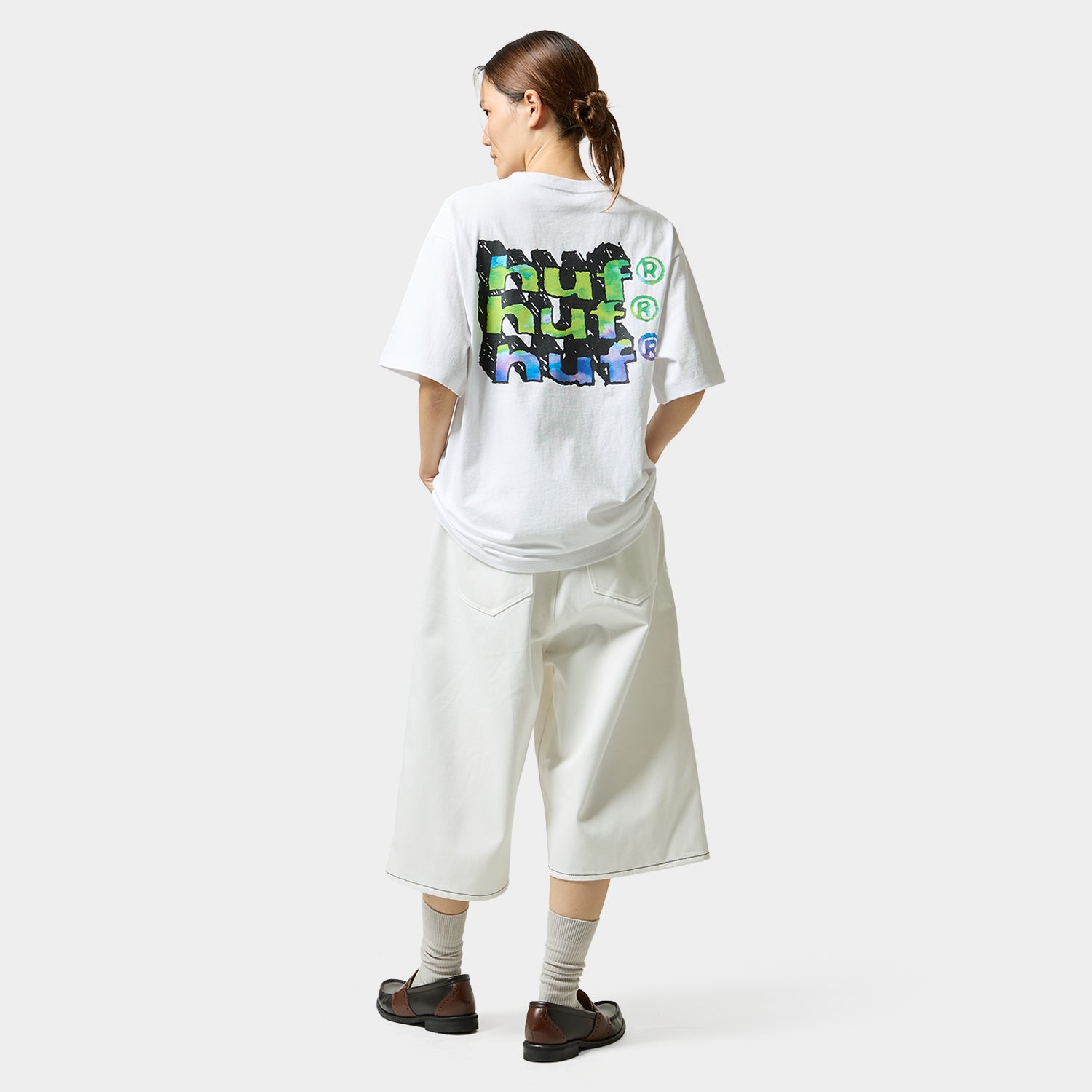 HUF (ハフ) Worldwide JP /T-SHIRTS(Tシャツ)/ HAND STACKED TEE商品 / WHITE