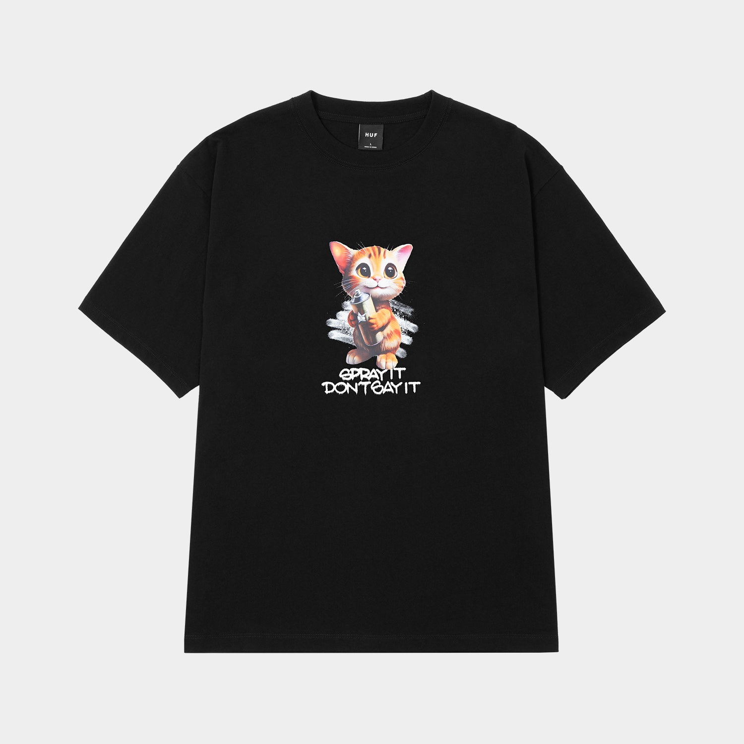 HUF (ハフ) Worldwide JP /T-SHIRTS(Tシャツ)/ SPRAY IT TEE商品 / BLACK