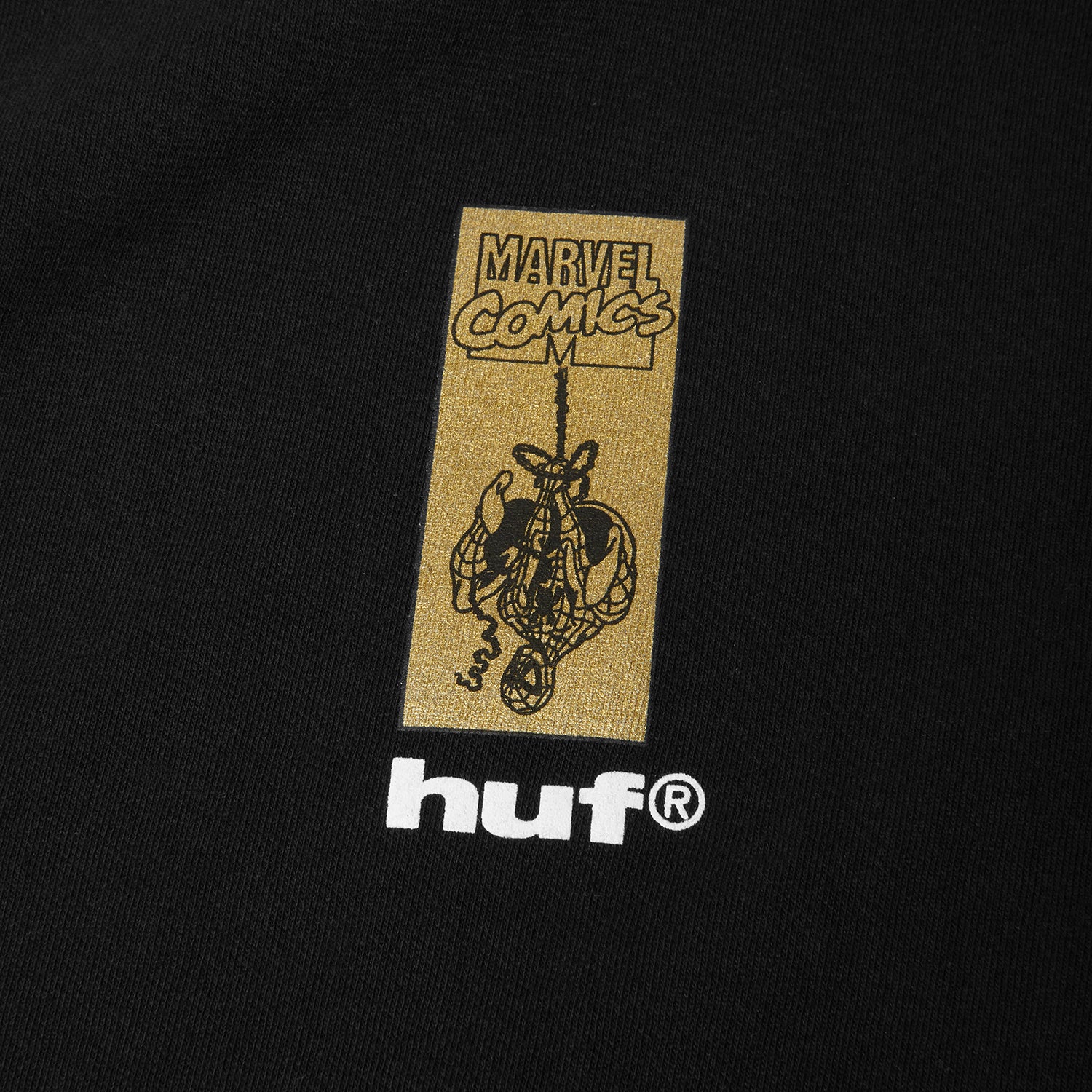 HUF (ハフ) Worldwide JP /T-SHIRTS(Tシャツ)/ HUF X MARVEL SPIDER-MAN ARACHKNIGHT TEE商品 / BLACK