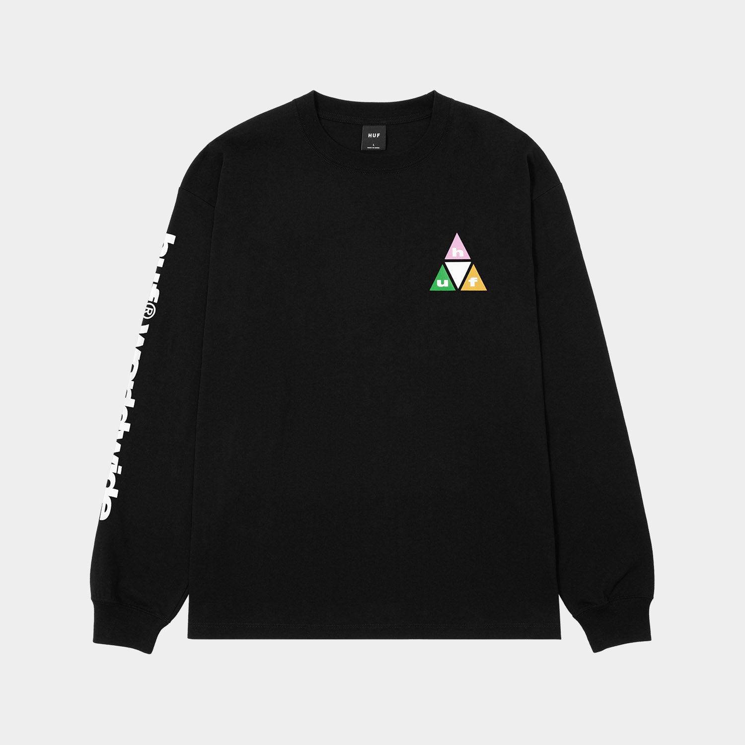 HUF (ハフ) Worldwide JP /T-SHIRTS(Tシャツ)/ PRISM TT LS TEE商品 / WHITE