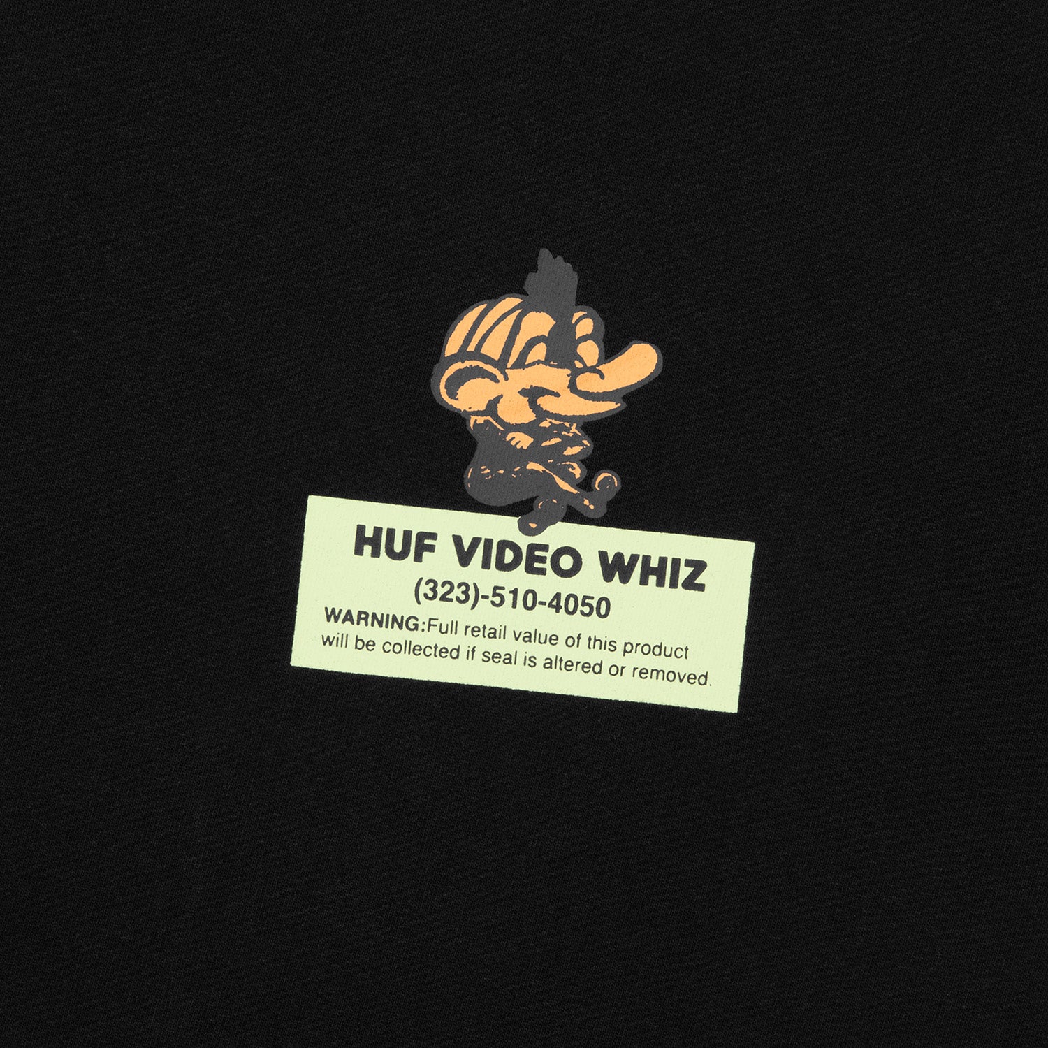 HUF (ハフ) Worldwide JP /T-SHIRTS(Tシャツ)/ VIDEO GENIE TEE商品 / BLACK