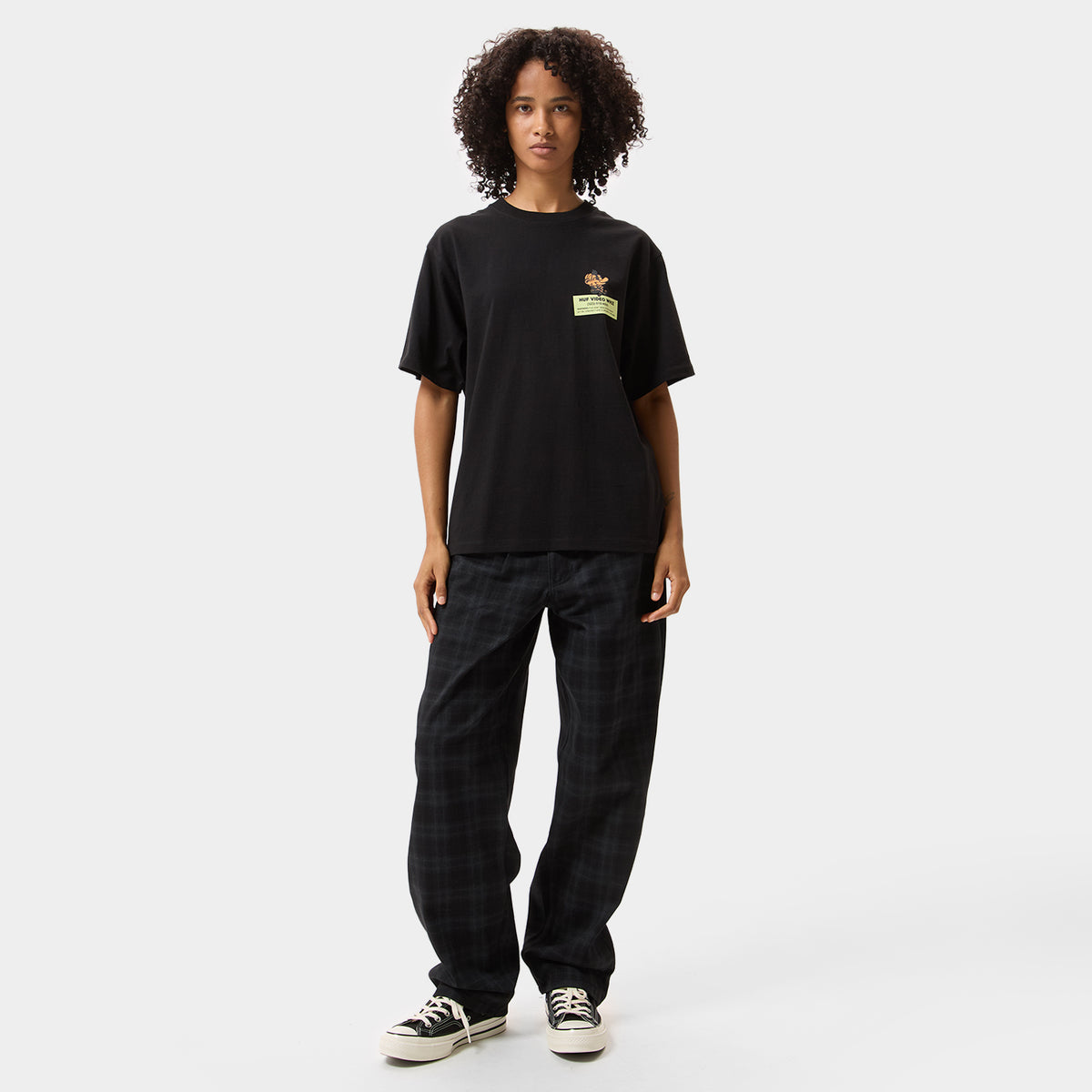HUF (ハフ) Worldwide JP /T-SHIRTS(Tシャツ)/ VIDEO GENIE TEE商品 / BLACK
