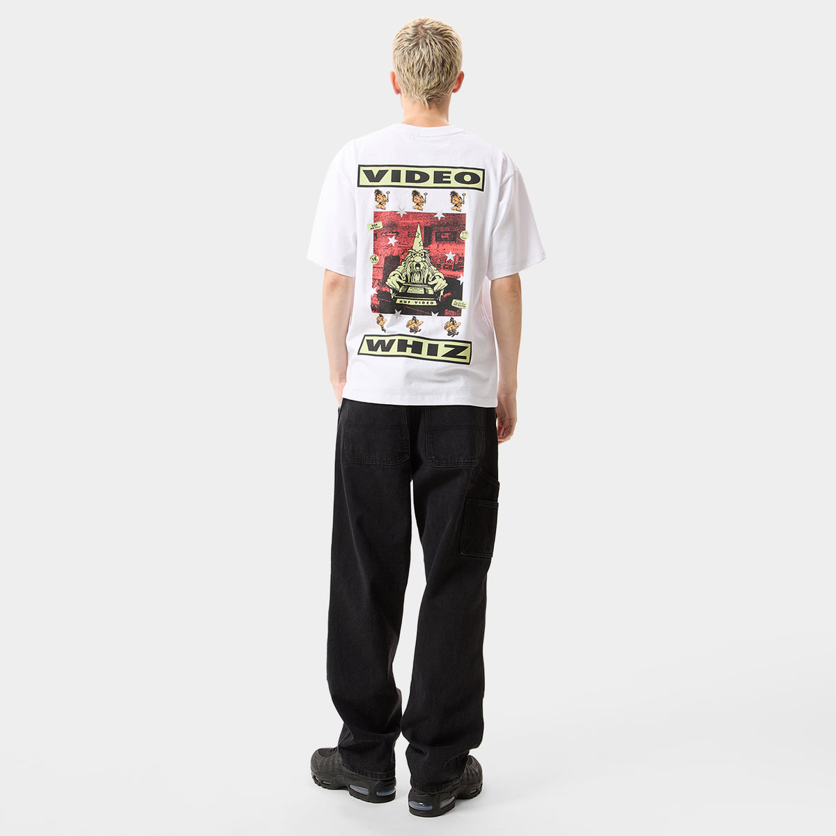 HUF (ハフ) Worldwide JP /T-SHIRTS(Tシャツ)/ VIDEO GENIE TEE商品 / BLACK