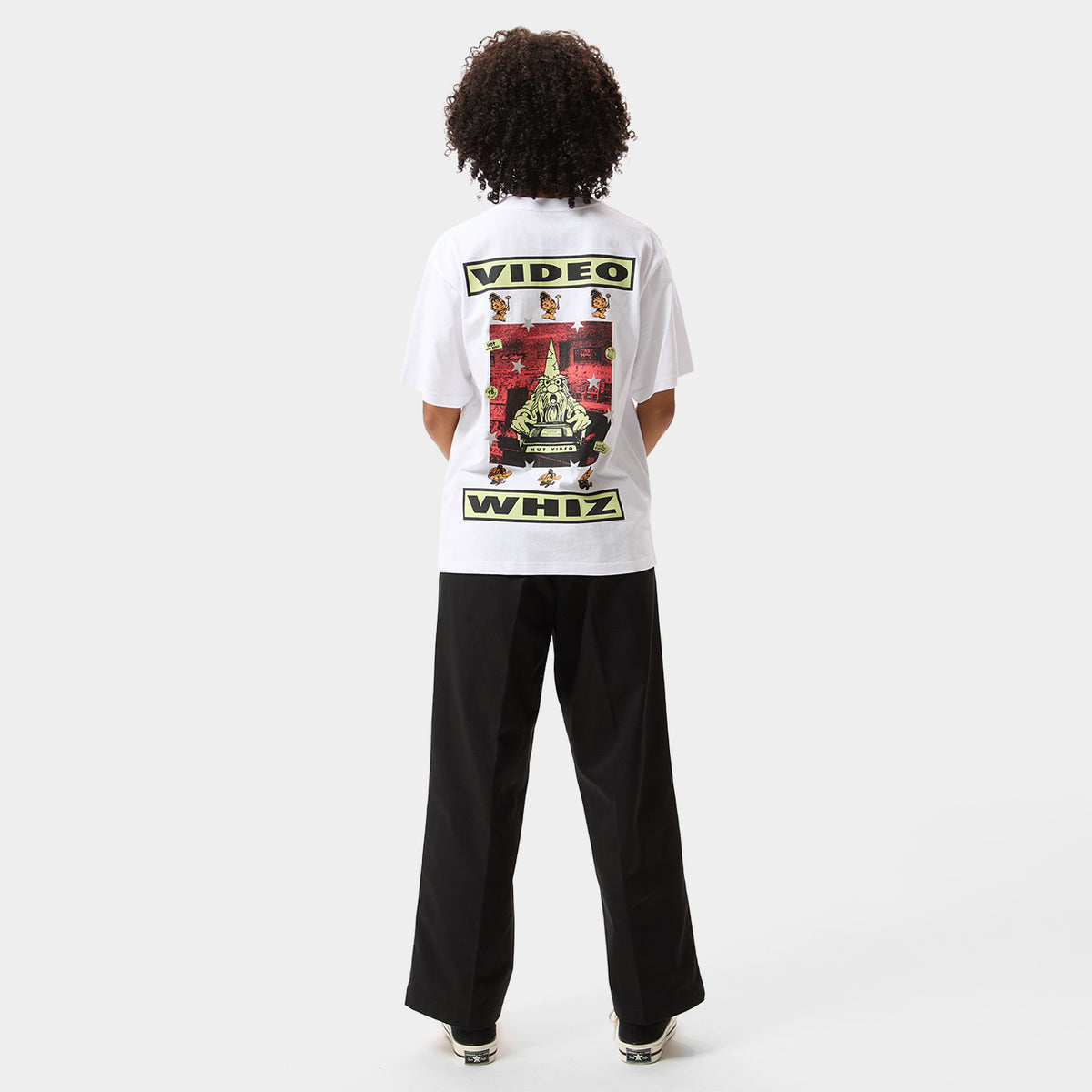 HUF (ハフ) Worldwide JP /T-SHIRTS(Tシャツ)/ VIDEO GENIE TEE商品 / BLACK