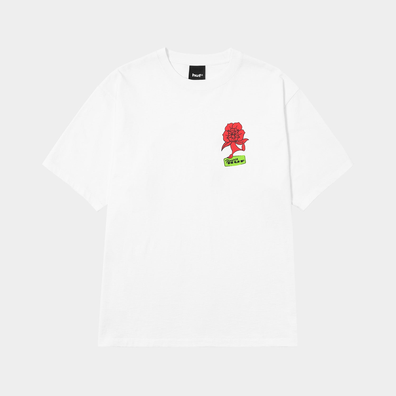 HUF (ハフ) Worldwide JP /T-SHIRTS(Tシャツ)/ FLOWER DISTRICT TEE商品 / BLACK