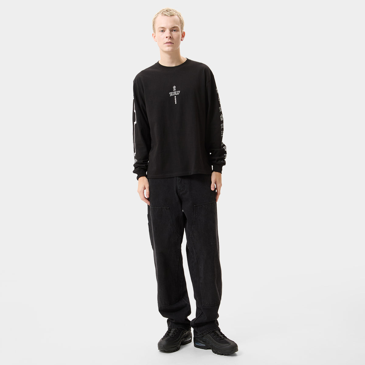 HUF (ハフ) Worldwide JP /T-SHIRTS(Tシャツ)/ HARD LUXE LS TEE商品 / WHITE