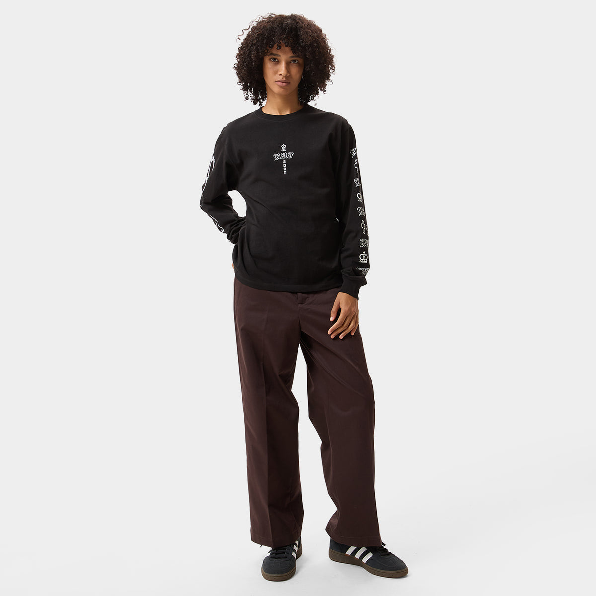 HUF (ハフ) Worldwide JP /T-SHIRTS(Tシャツ)/ HARD LUXE LS TEE商品 / WHITE