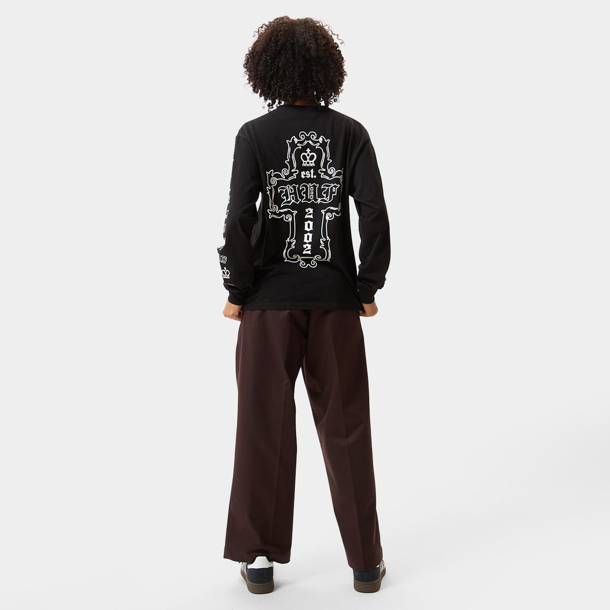HUF (ハフ) Worldwide JP /T-SHIRTS(Tシャツ)/ HARD LUXE LS TEE商品 / WHITE
