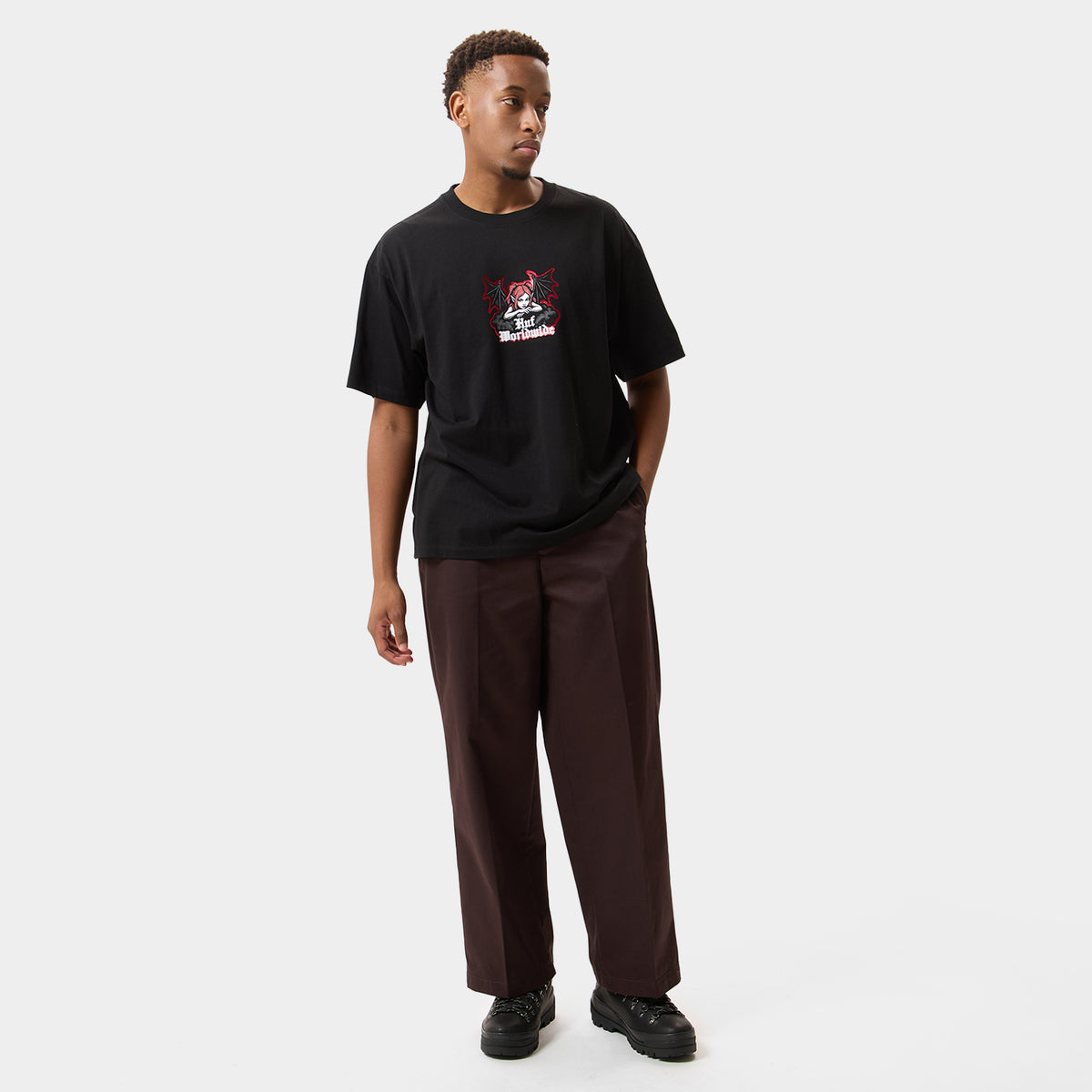 HUF (ハフ) Worldwide JP /T-SHIRTS(Tシャツ)/ CHAOS TEE商品 / BLACK