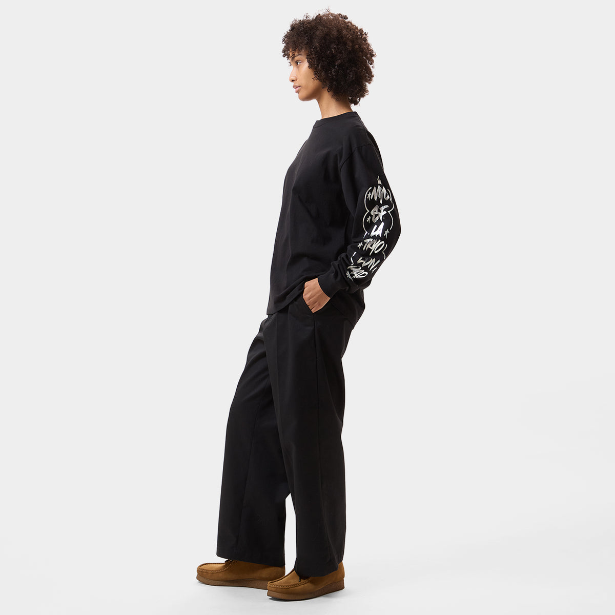 HUF (ハフ) Worldwide JP /T-SHIRTS(Tシャツ)/ LOCALE LS TEE商品 / BLACK