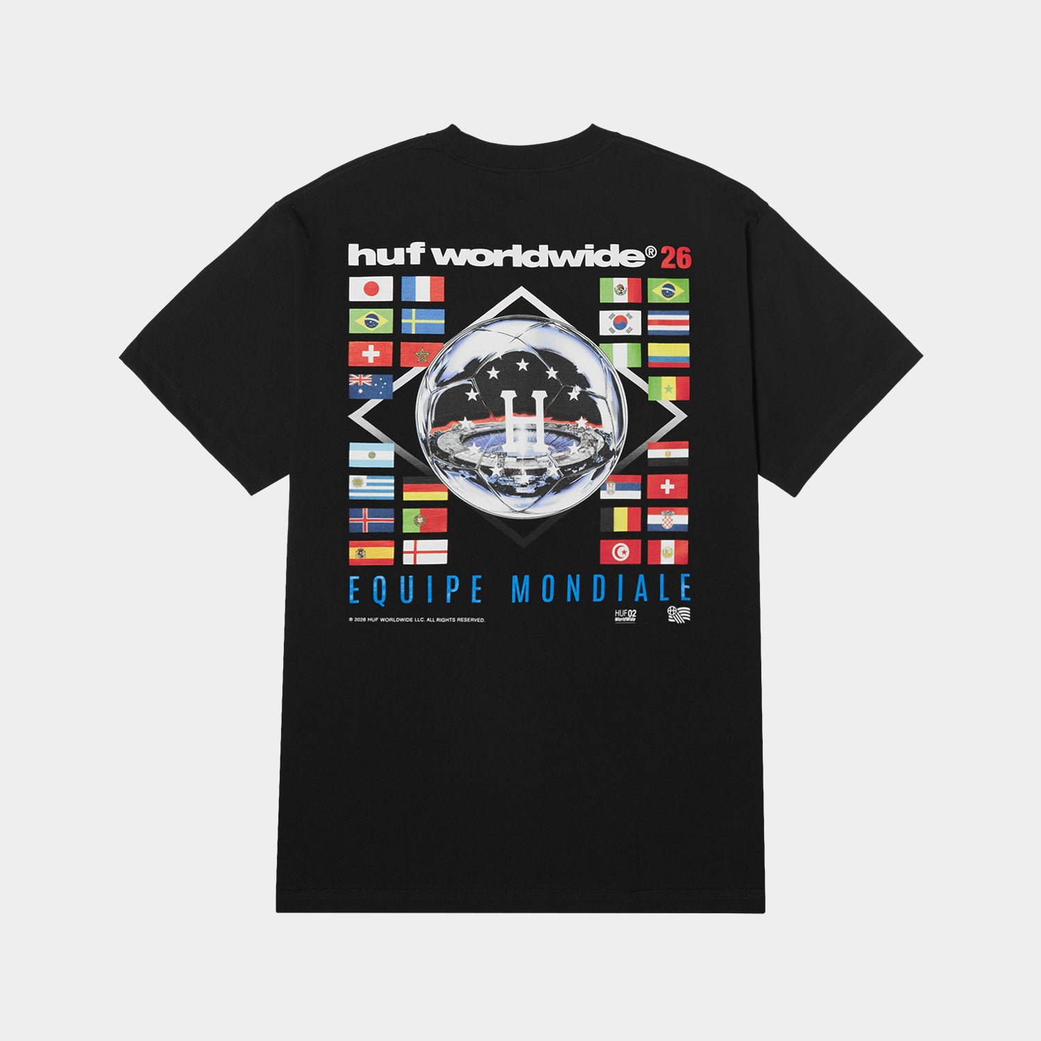 huf éqiupe バイクグラフィックシャツ EQUIPE MONDIALE TEE｜T-SHIRTS（Tシャツ）｜【公式通販 HUF】｜ハフ