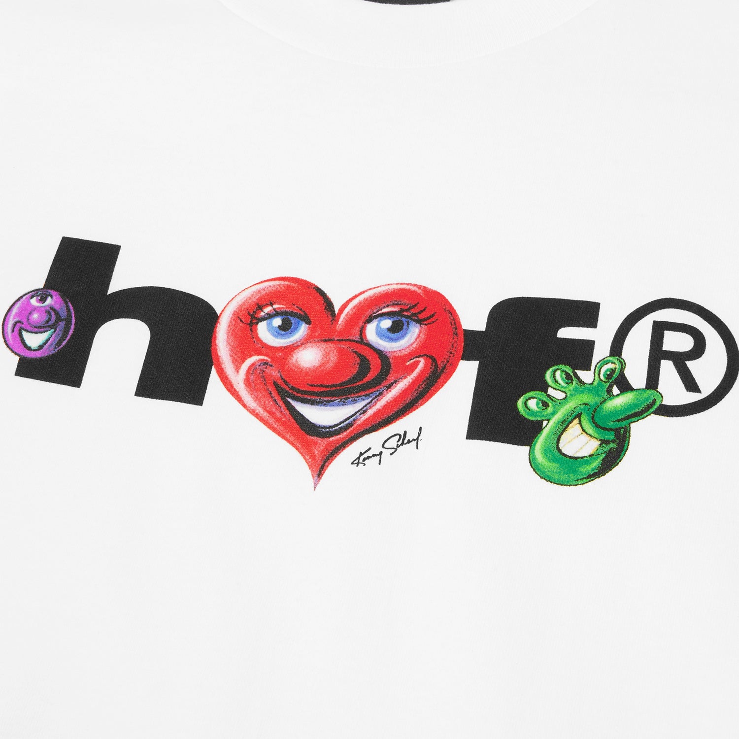 HUF (ハフ) Worldwide JP /T-SHIRTS(Tシャツ)/ KENNY SCHARF FUTURE TEE商品 / WHITE
